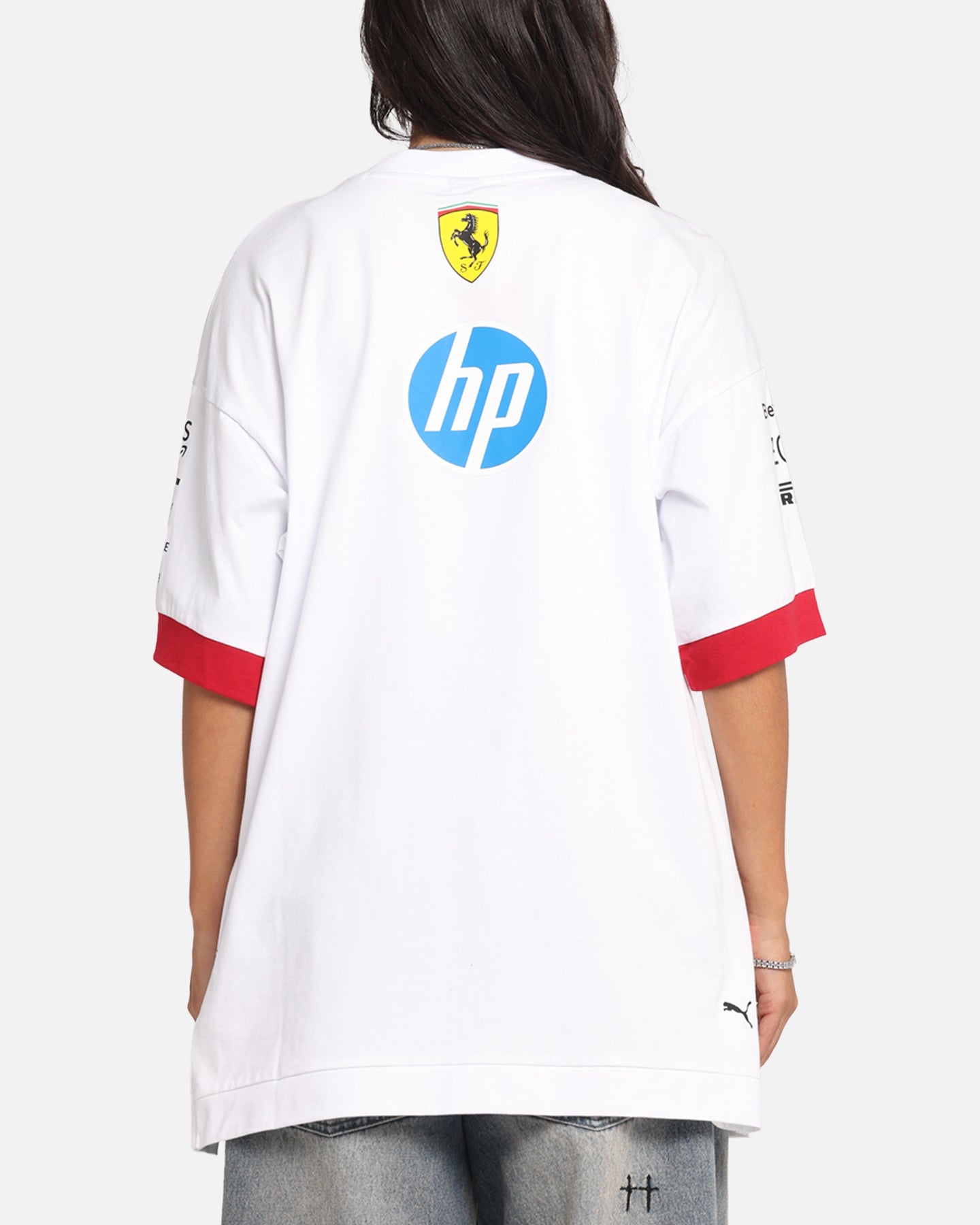 Puma X Scuderia Ferrari Drivers Oversized T-Shirt White、mySite、zt4zffjzw