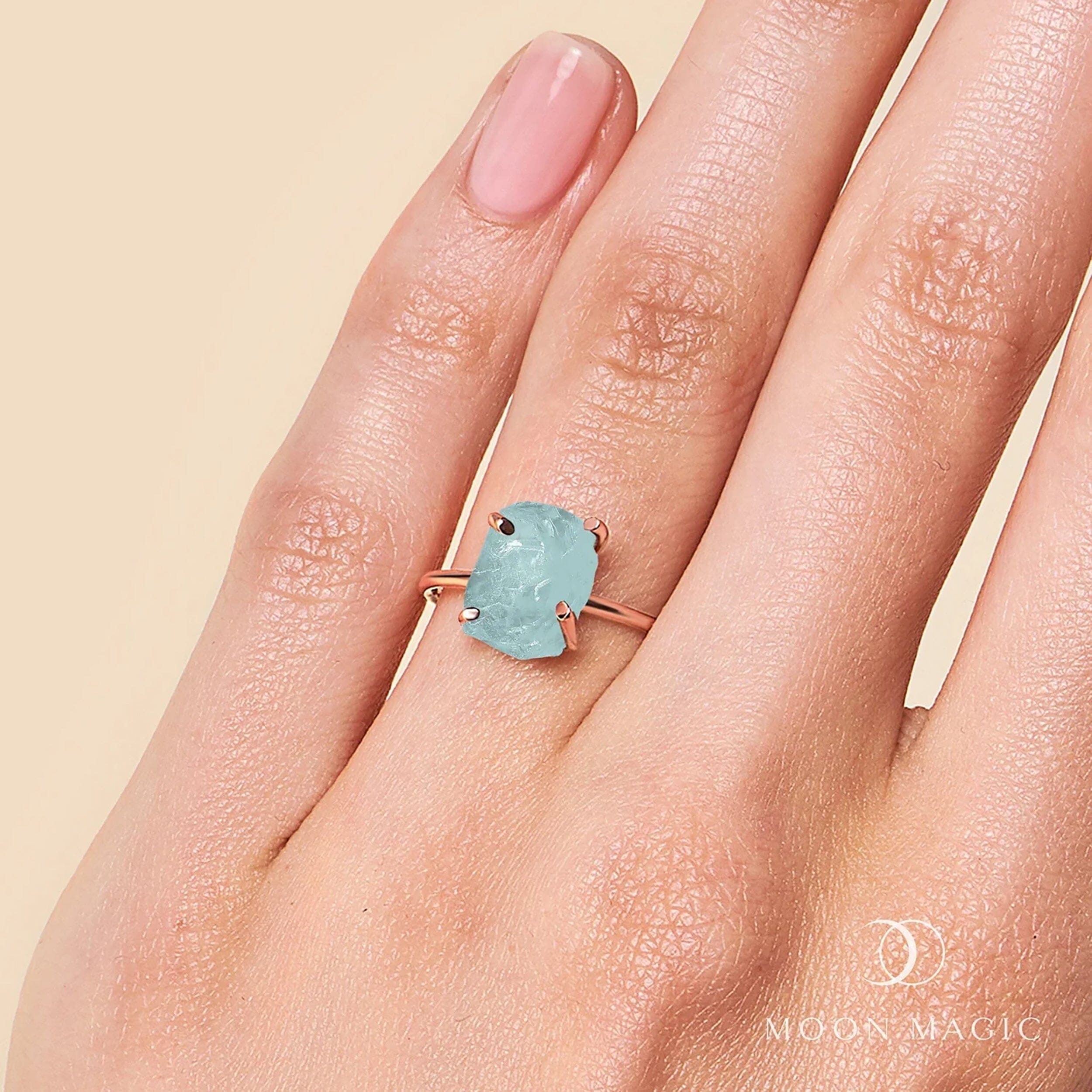 Raw Crystal Ring - Petite Aquamarine、mySite、hinf8tx79