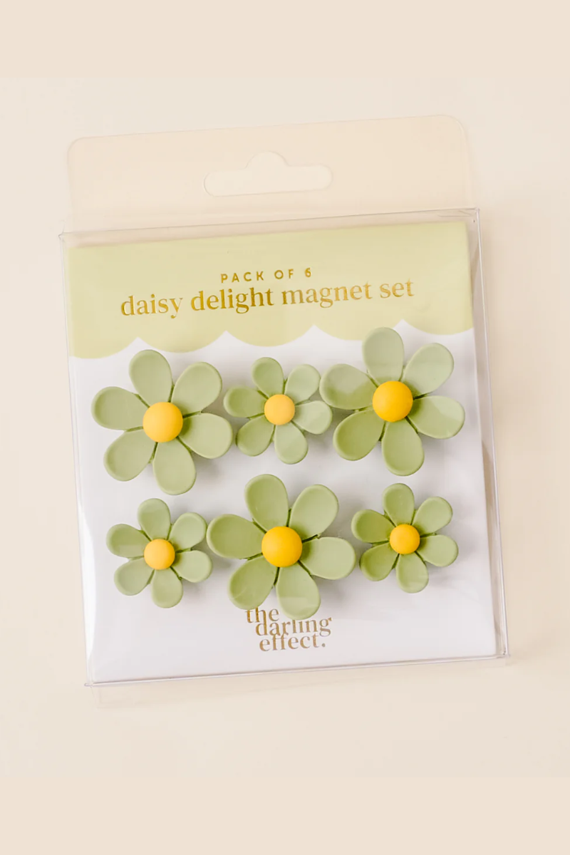 Green Daisy Delight Magnet Set、mySite、hinf8tx79