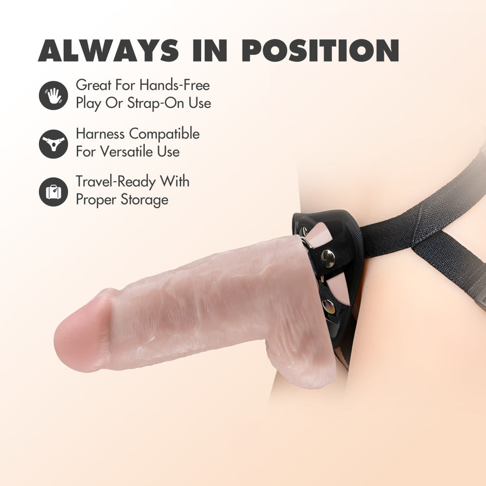 Dr. Skin By Blush® | Dr. Chubbs Realistic Vanilla 9.75-Inch Long Dildo With Balls & Suction Cup Base、mySite、bottomscart