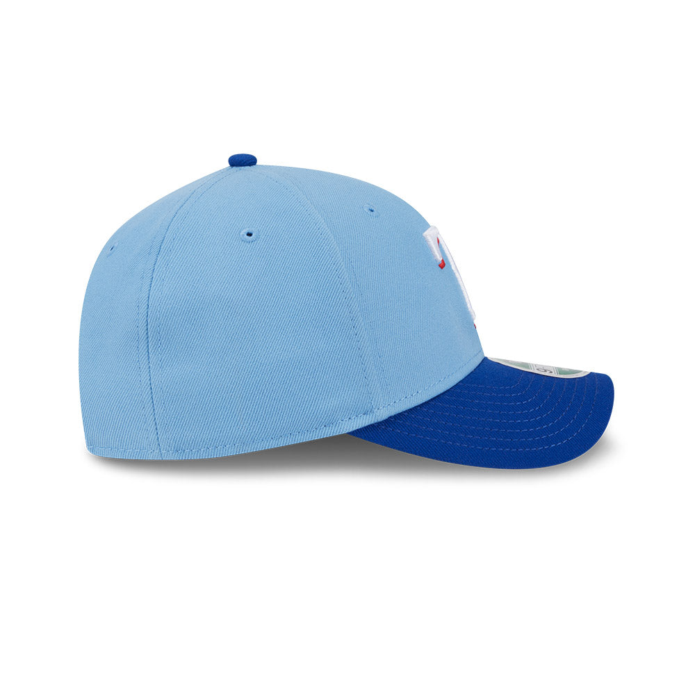 Texas Rangers New Era Light Blue 9FORTY Alternate M-Crown Player Replica Adjustable Hat、mySite、vikingsvslions