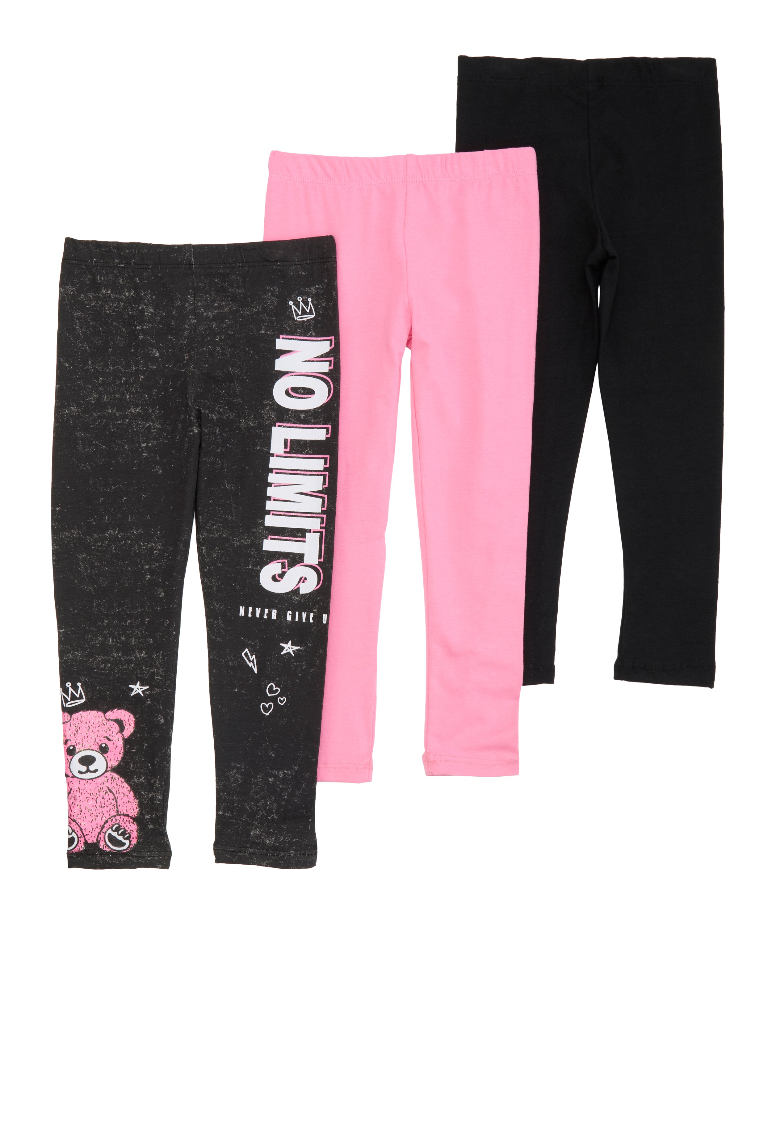 Little Girls No Limits Leggings 3 Pack、mySite、camillekostekn