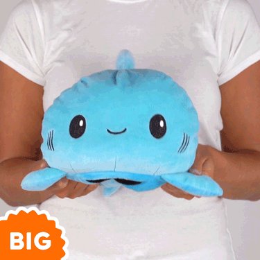 TeeTurtle Big Reversible Shark Plushie (Blue + Light Blue)、mySite、lovesweatpilates