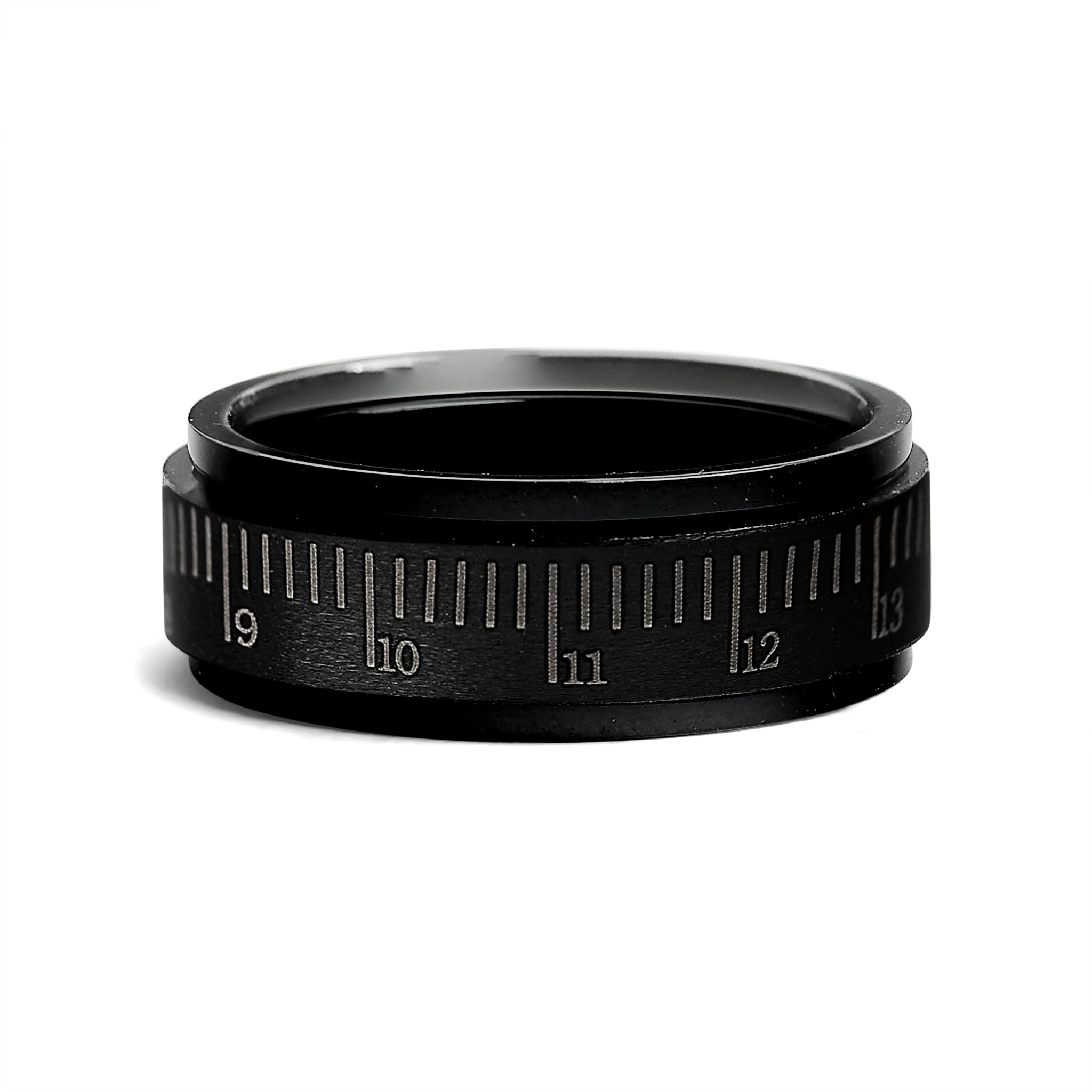 Stainless Steel Black Ruler Spinner Ring / STC013、mySite、dreamappss