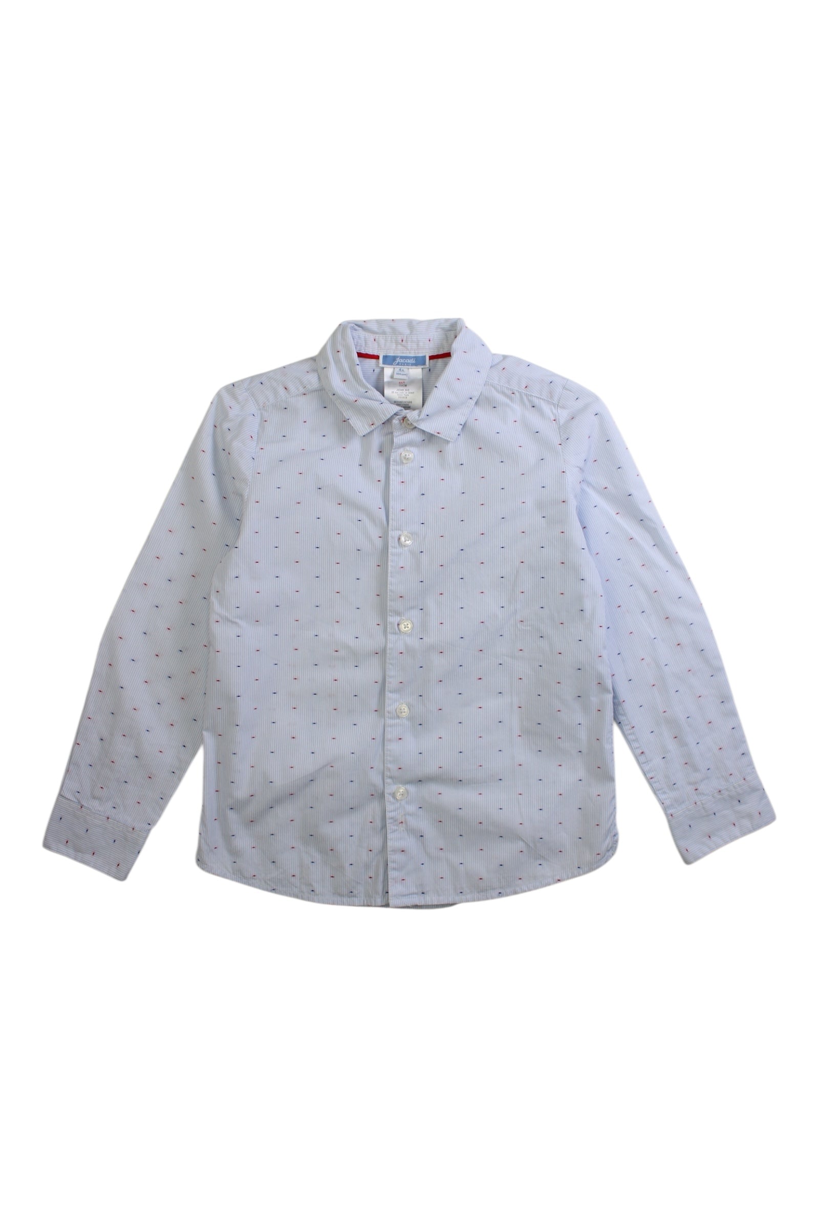 Jacadi Long Sleeve Button-Down Shirt 4T、mySite、g9winljtr