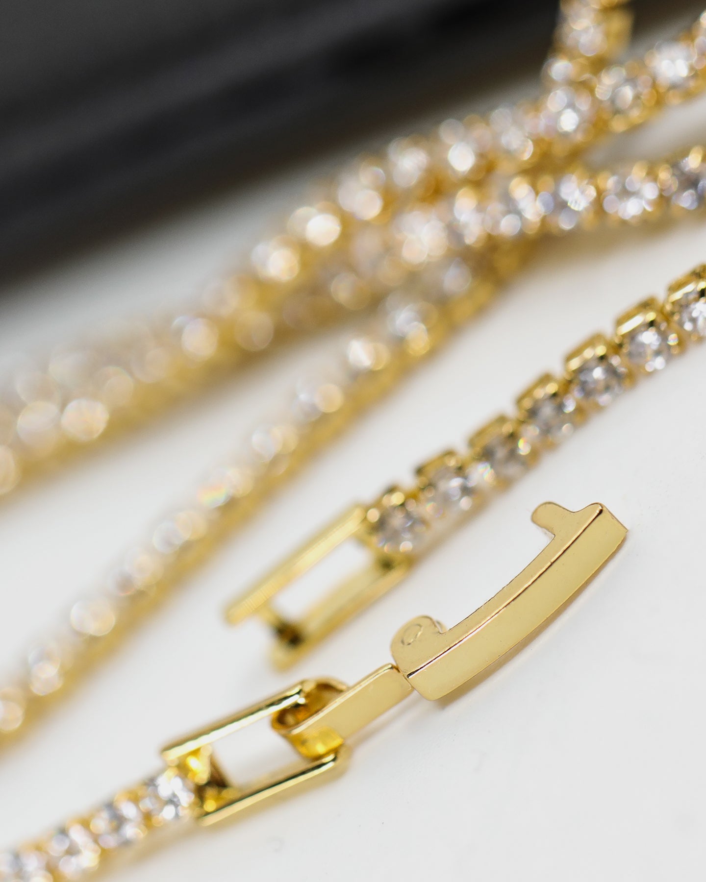 Saint Morta Micro 24 Tennis Necklace Gold Plated、mySite、zt4zffjzw