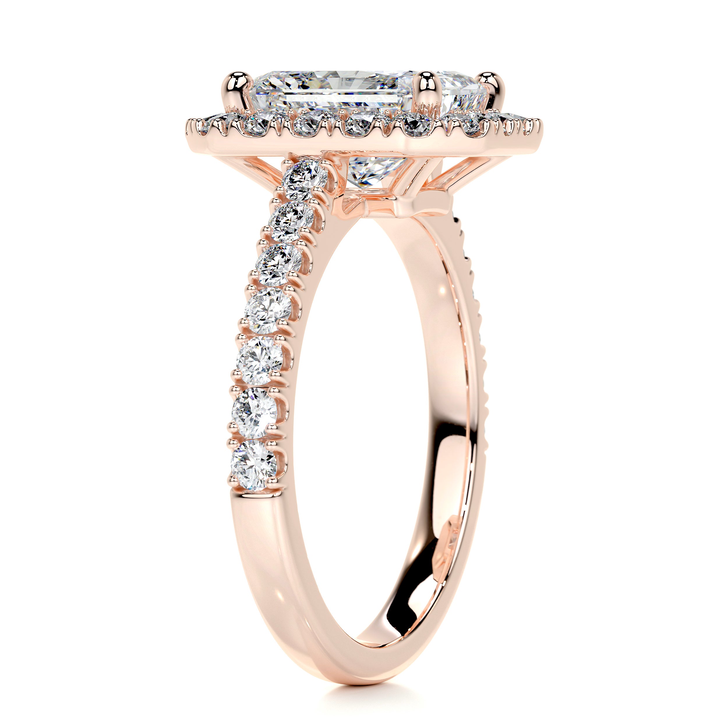 Andrea Moissanite & Diamond Ring -14K Rose Gold、mySite、hinf8tx79