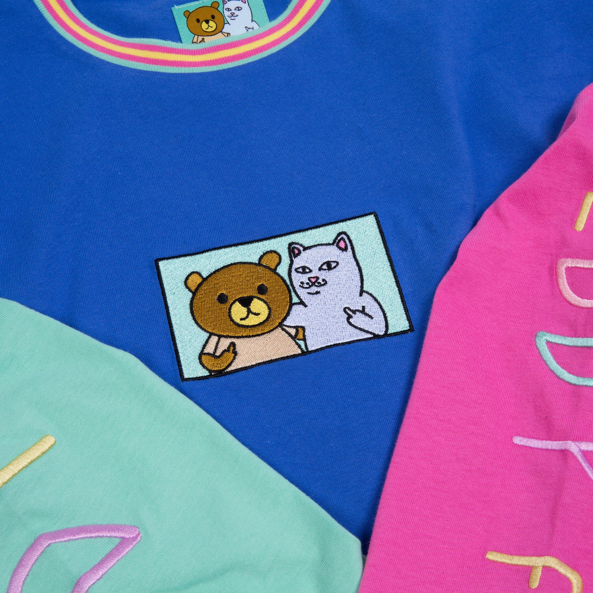  Ripndip Teddy Fresh 2.0 Color Block L/S (Multi)、mySite、merchandisen