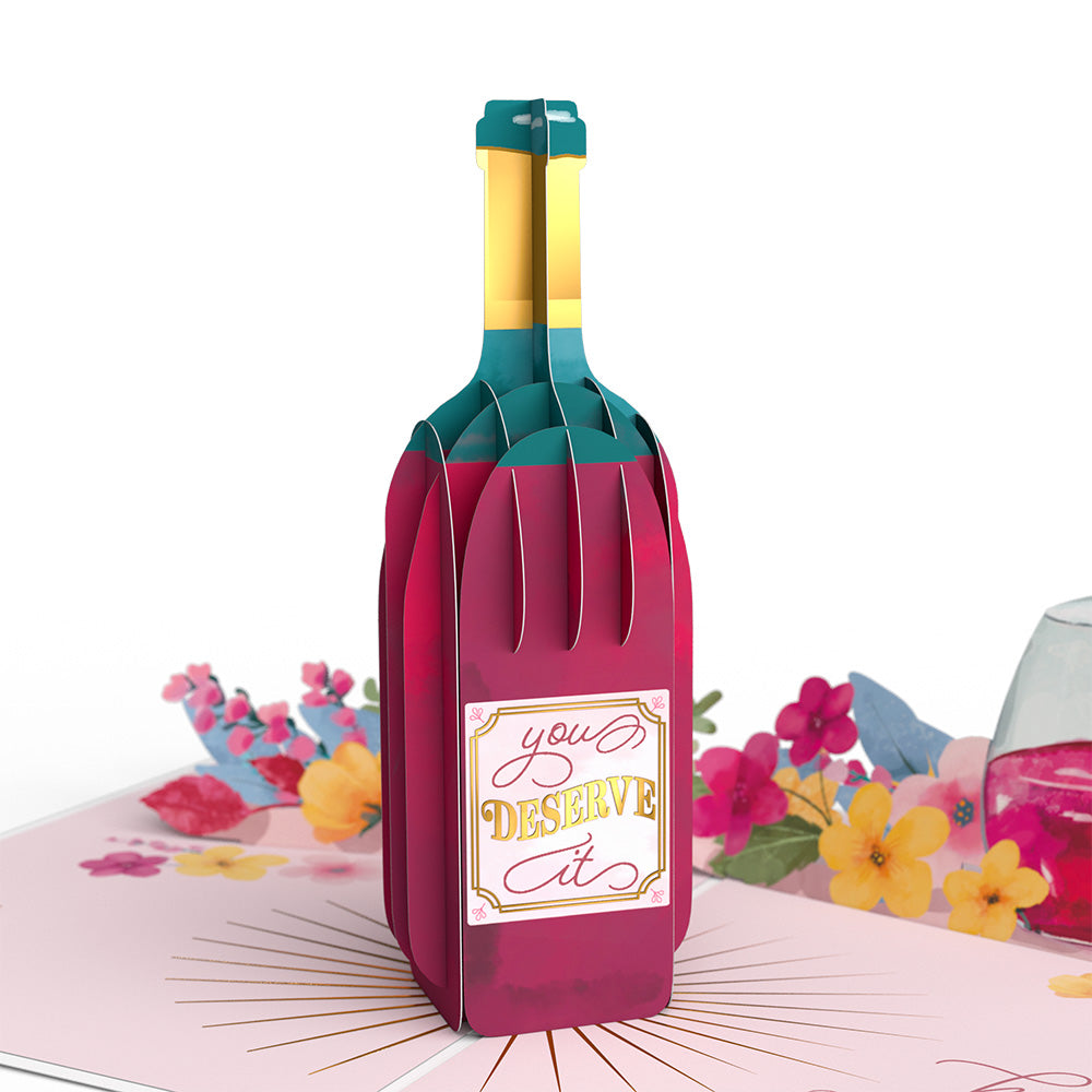Wine Down and Relax Mother's Day Pop-Up Card、mySite、solidvoid