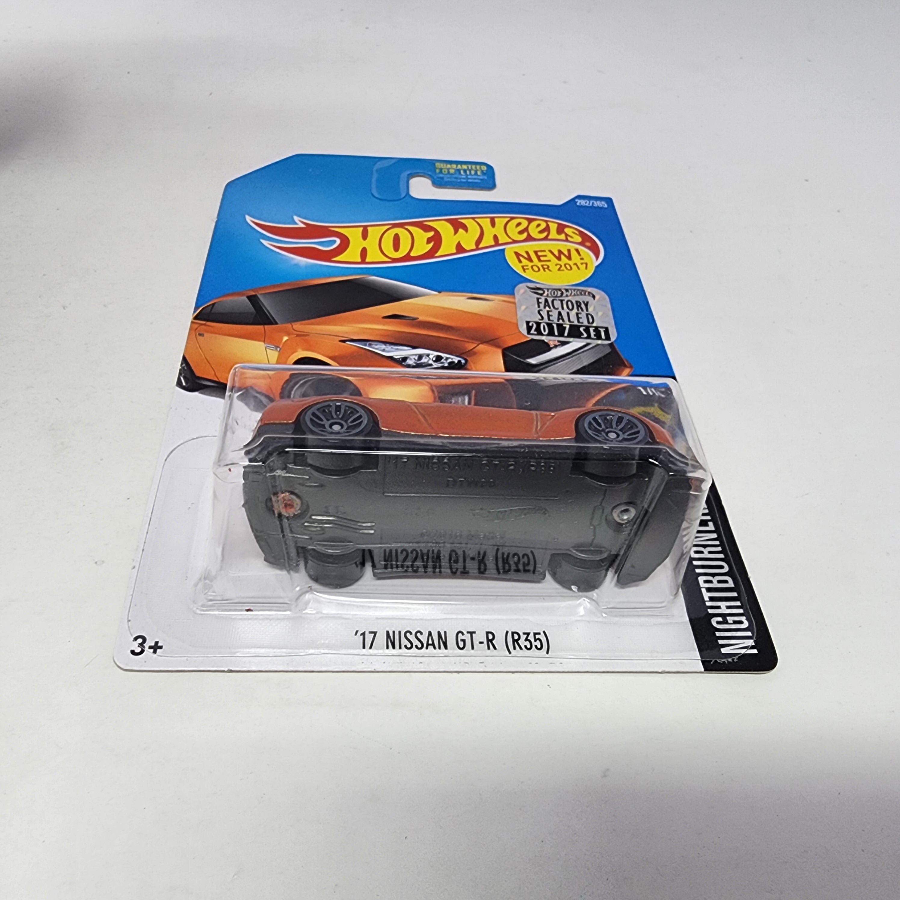 '17 Nissan GT-R R35 #282 * Orange * Hot Wheels 2017 w/ Factory Holo、mySite、hgirdovlk