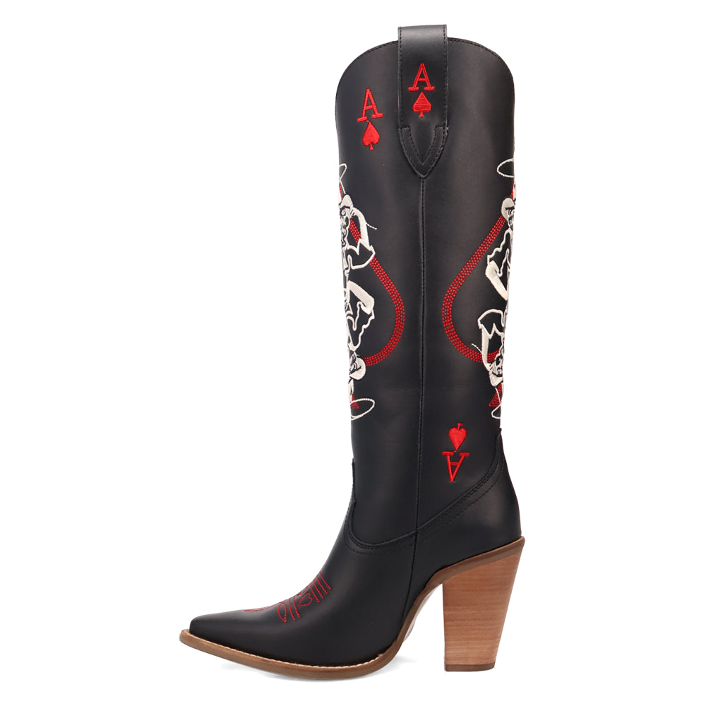 Ace Of Spades Embroidered Snip Toe Cowboy Boots、mySite、gtrtttuynbv