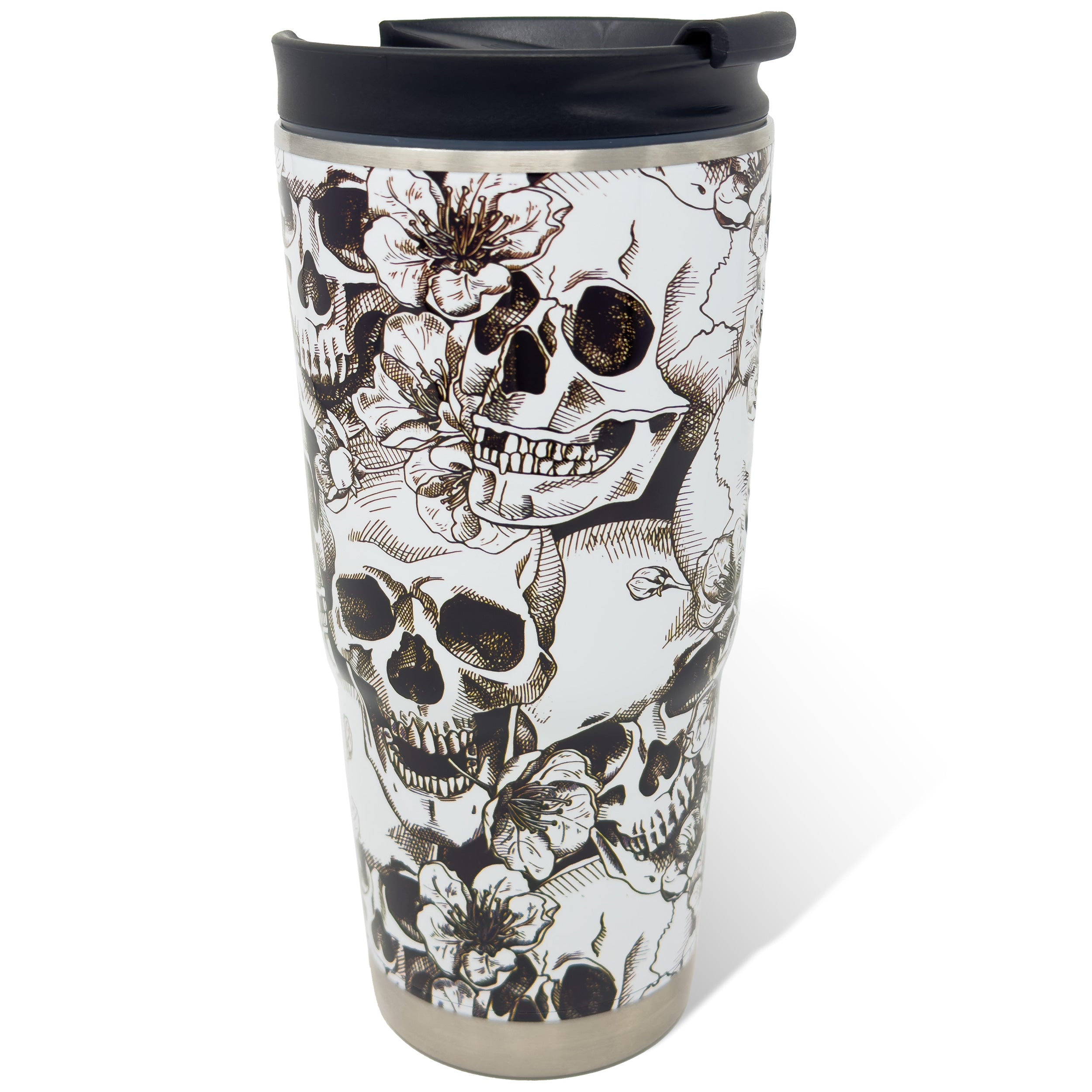 Engel White Skull 22oz Halloween Tumbler、mySite、noshort