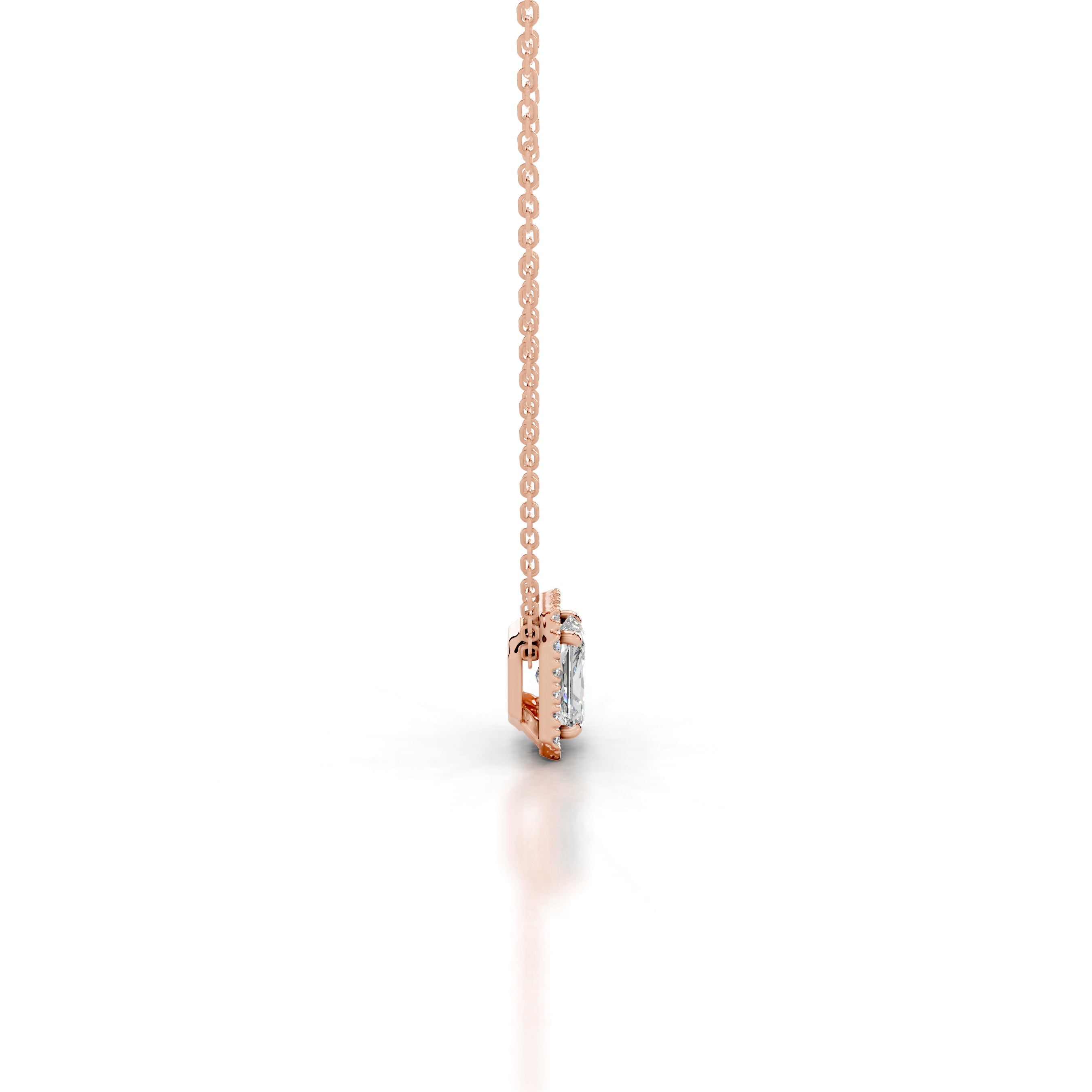Manon Diamond Halo Pendant - 14K Rose Gold、mySite、hinf8tx79