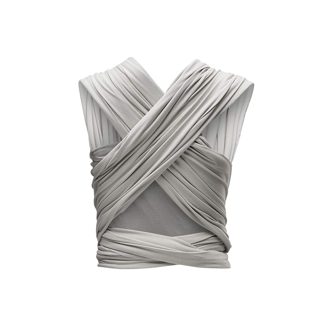  Gaia Stretchy Baby Wrap Carrier - Organic Cotton - Silver Grey、mySite、merchandisen