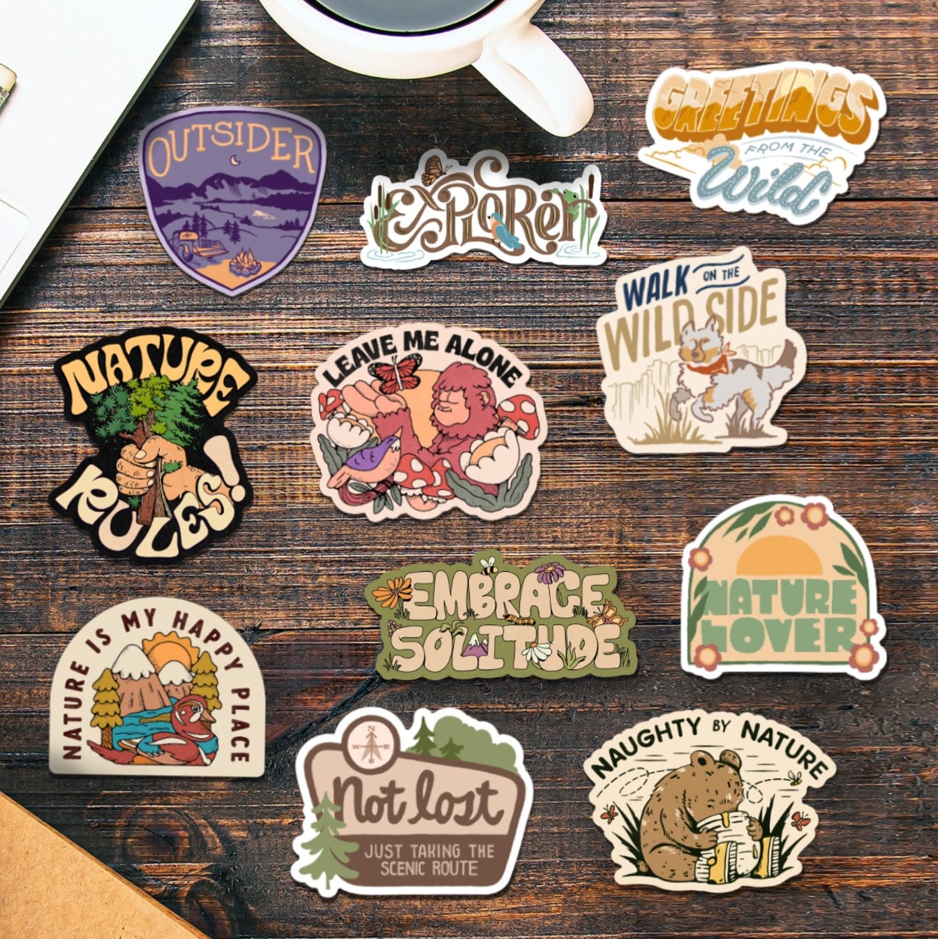  Nature Rules! Sticker 11 Pack、mySite、elrpsem3k