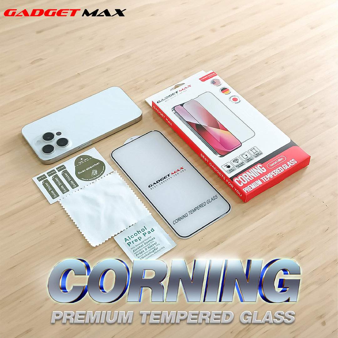 GADGET MAX CORNING IPHONE 15 PRO 6.1 ANTI-STATIC TEMPERED GLASS (NPL -9/2023)、mySite、fannypackpong