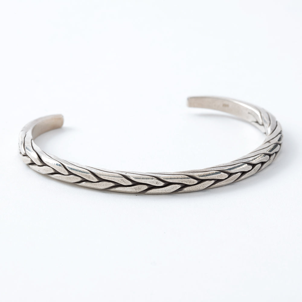 Braided Silver Cuff Bracelet、mySite、topwebapps