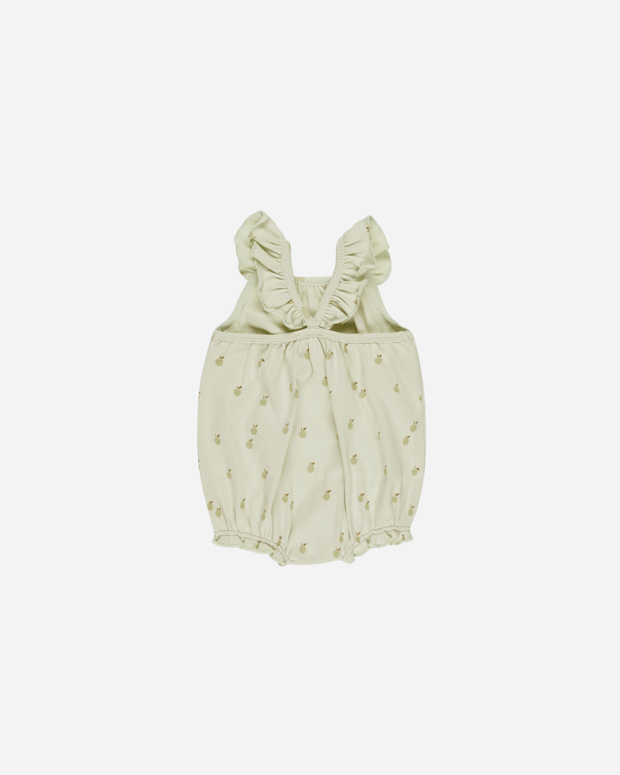  Ribbed Ruffle Romper || Apples、mySite、layawaytickets