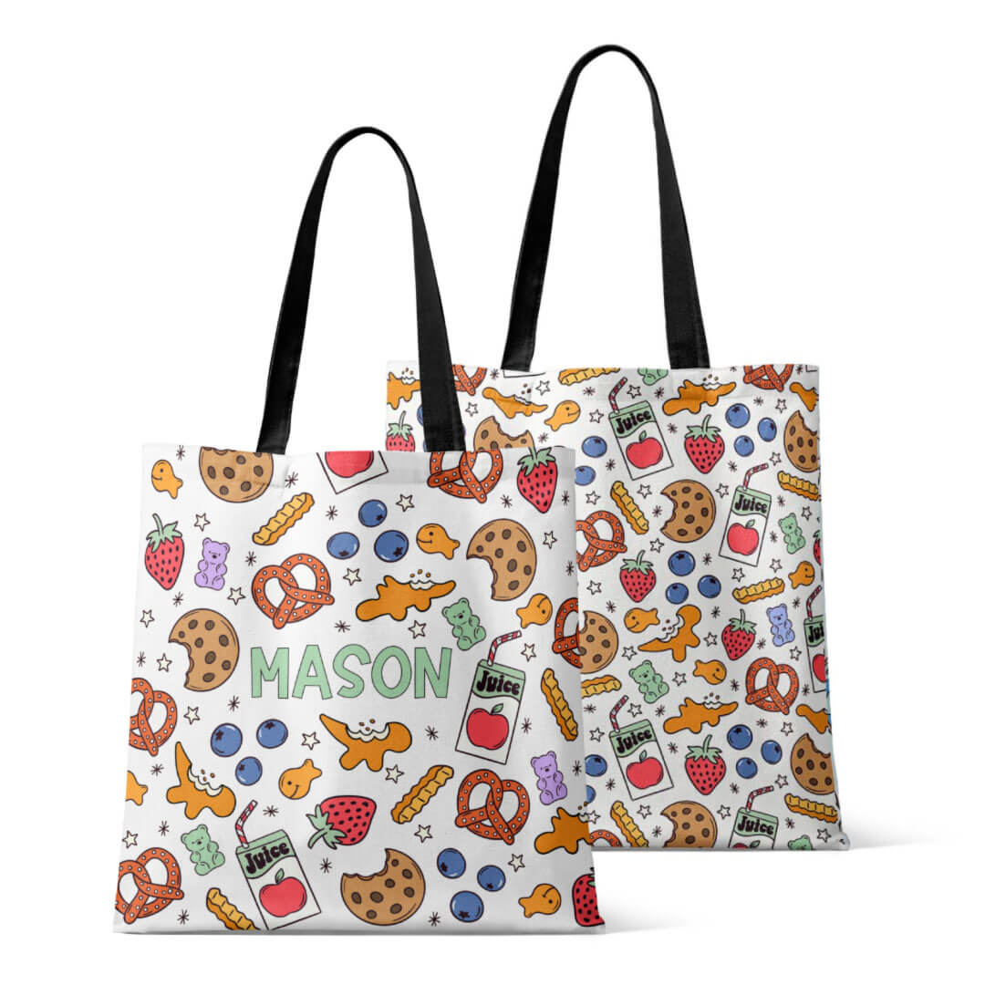  Personalized Tote Bags | Snack Time、mySite、layawaytickets