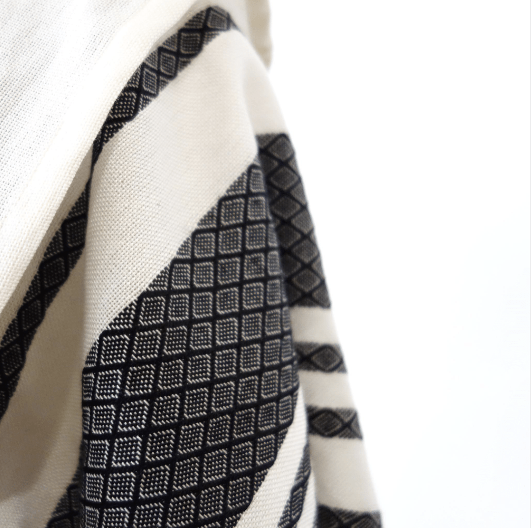 Black Stripes Traditional Woven Tallit by Advah Designs、mySite、topwebapps