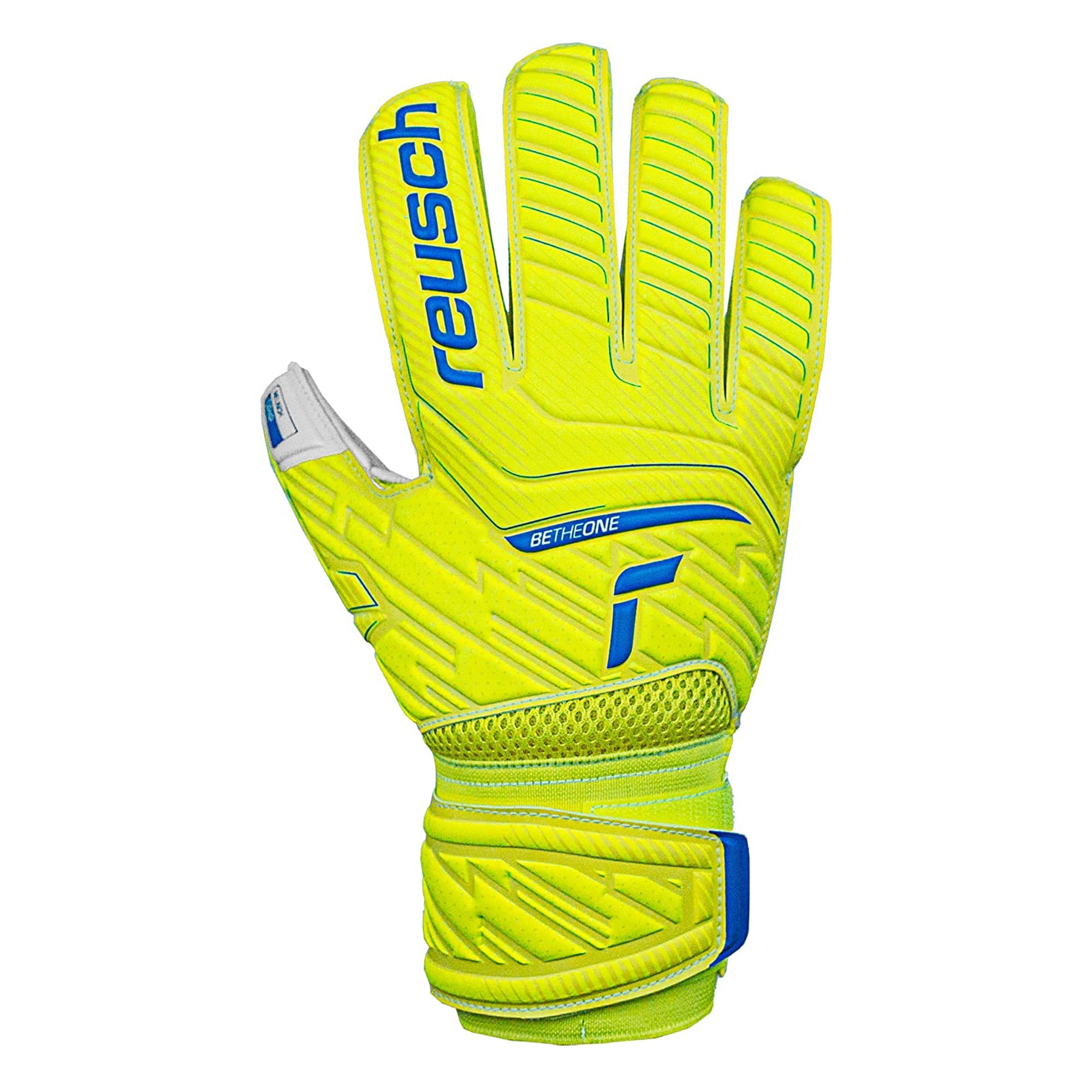 Reusch Kids Attrakt Grip Goalkeeper Gloves Yellow/White、mySite、bottomscart