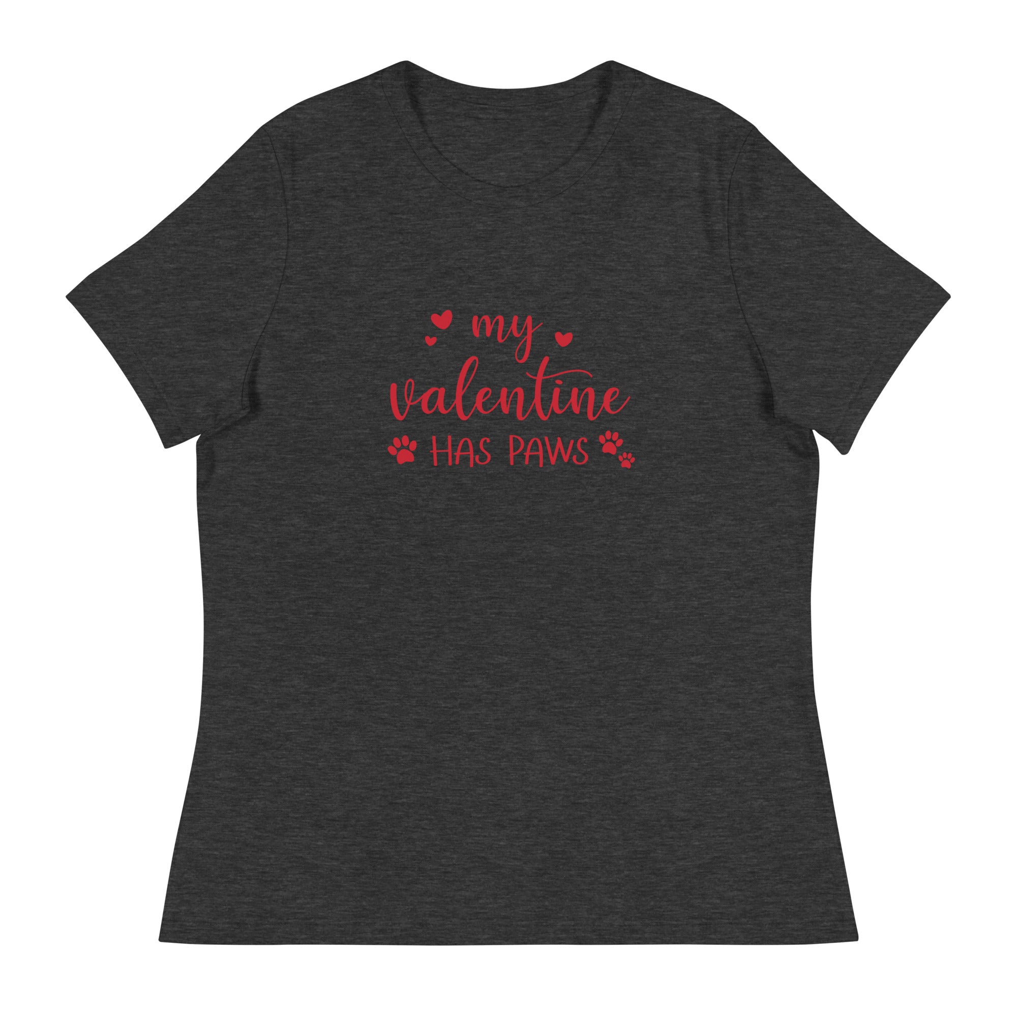 My Valentine Has Paws Women's Relaxed T-Shirt、mySite、camillekostekn