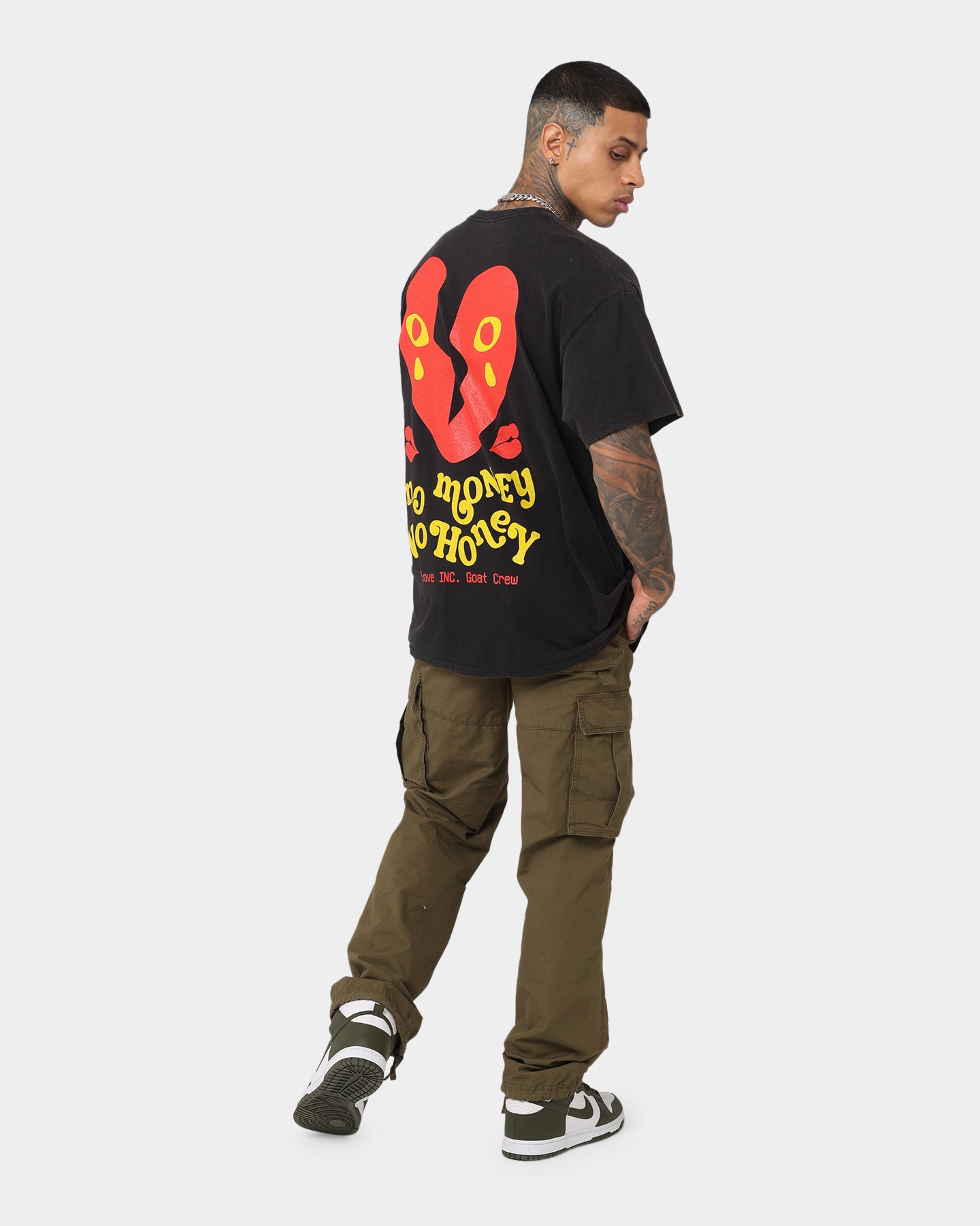 Goat Crew No Money No Honey Vintage T-Shirt Black Wash、mySite、zt4zffjzw