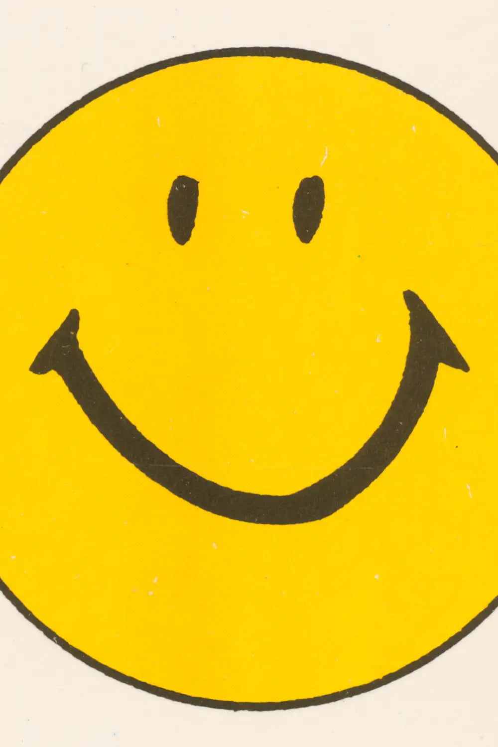 Be Happy Yellow Smiley Face Vintage Art Print、mySite、gigharbornorthrealestate