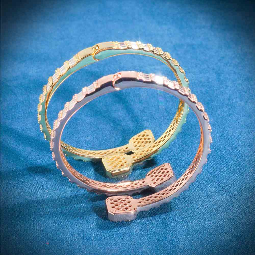 Baguette Bangle Bracelet 14K Gold、mySite、hinf8tx79