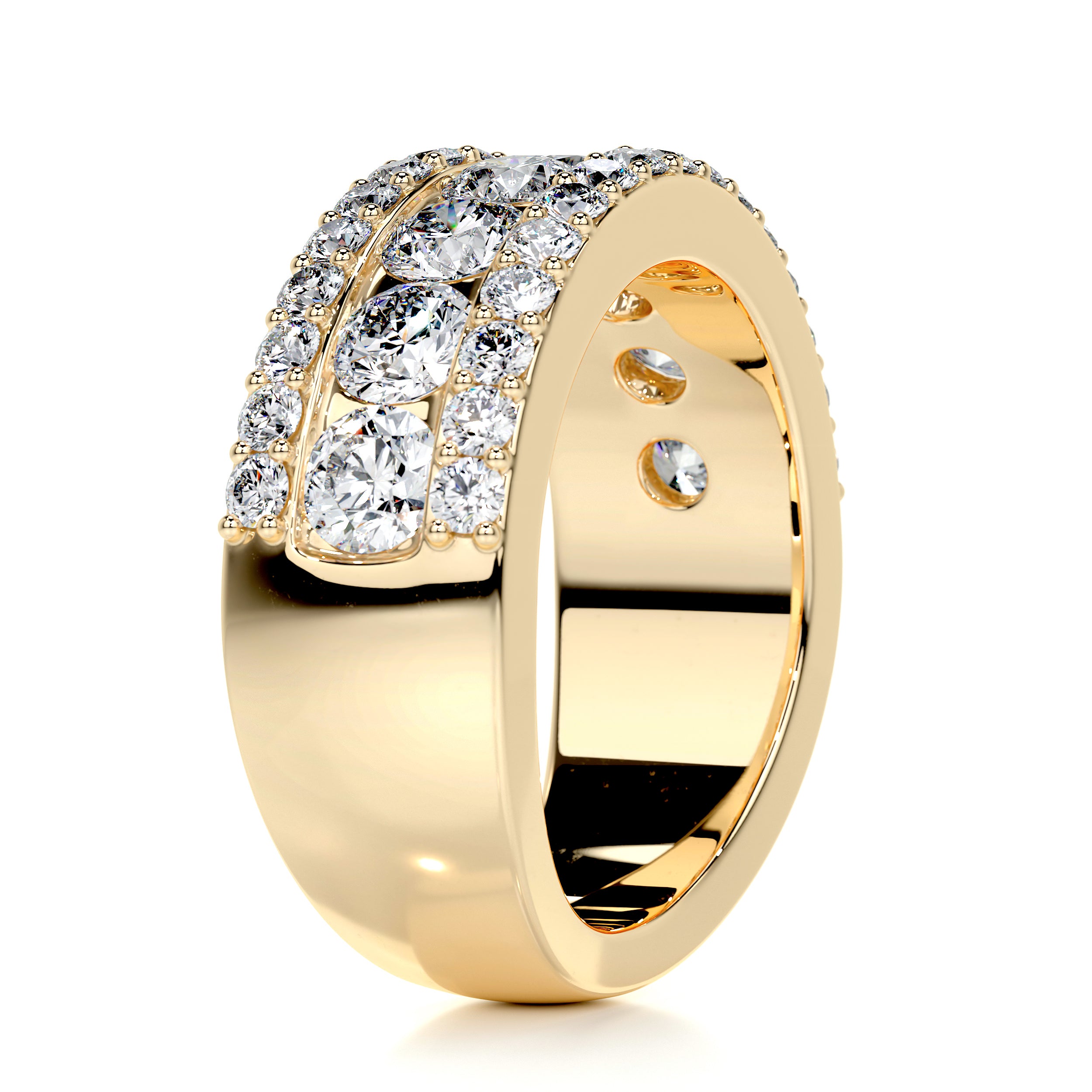 Nia Diamond Wedding Ring (2 Carat) -18K Yellow Gold、mySite、hinf8tx79