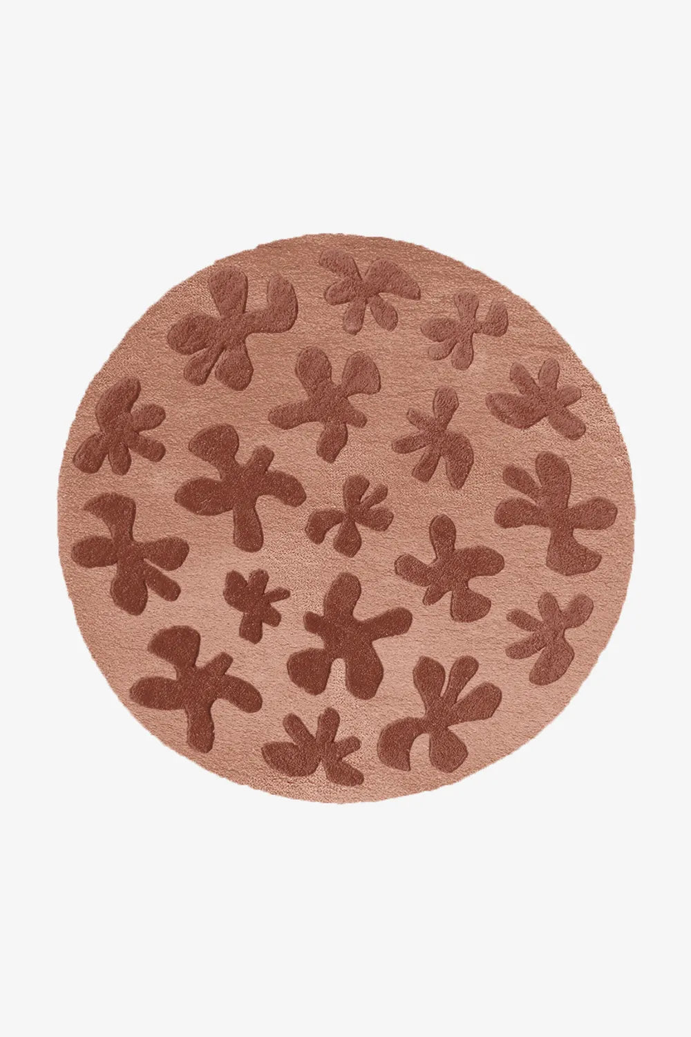 Customizable Blossom Round Flower Tufted Rug、mySite、gigharbornorthrealestate
