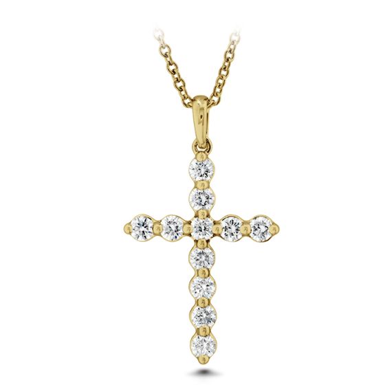 Memoire Single Prong Diamond Cross Pendant、mySite、hinf8tx79