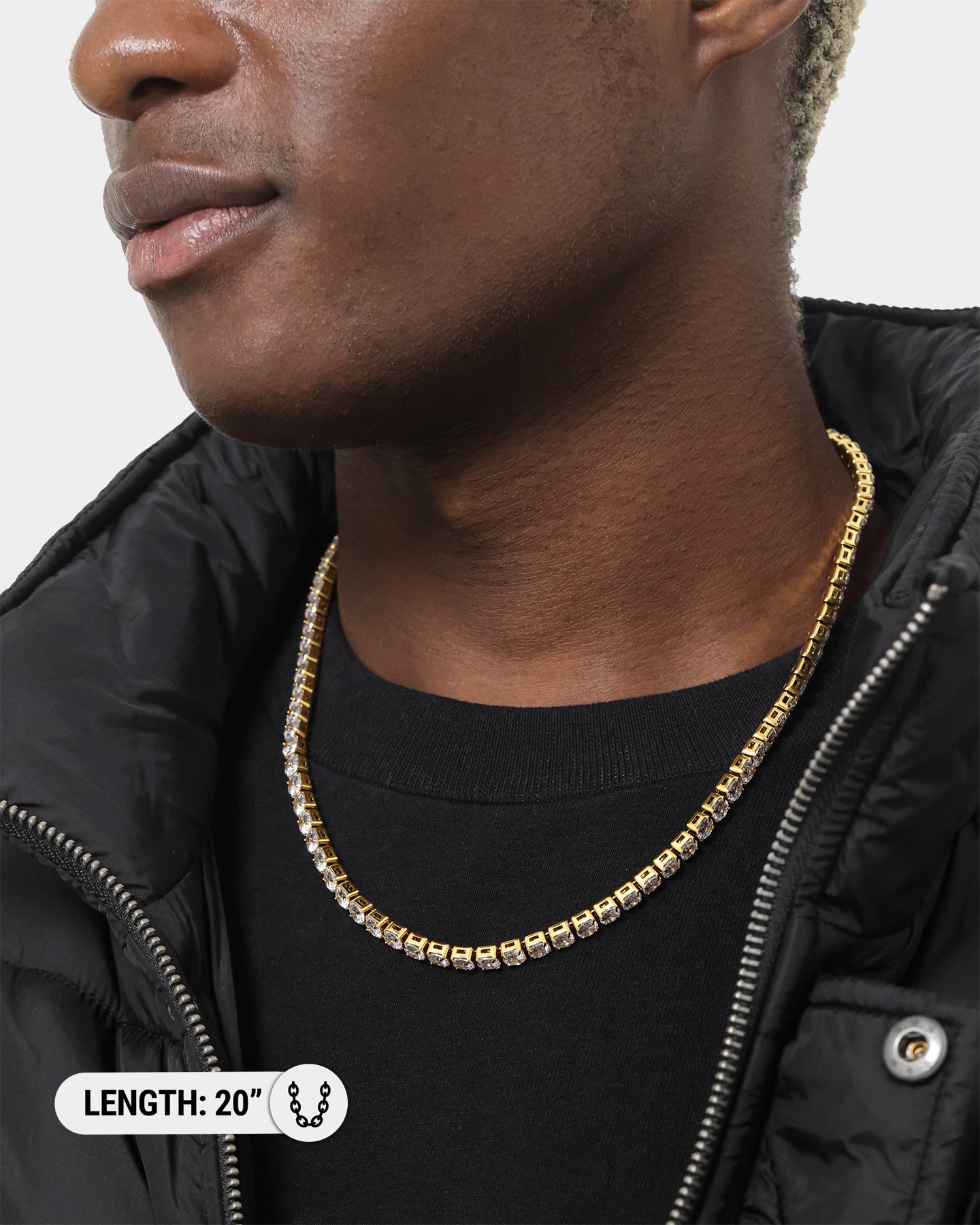 NXS 5MM Tennis Chain Gold、mySite、zt4zffjzw