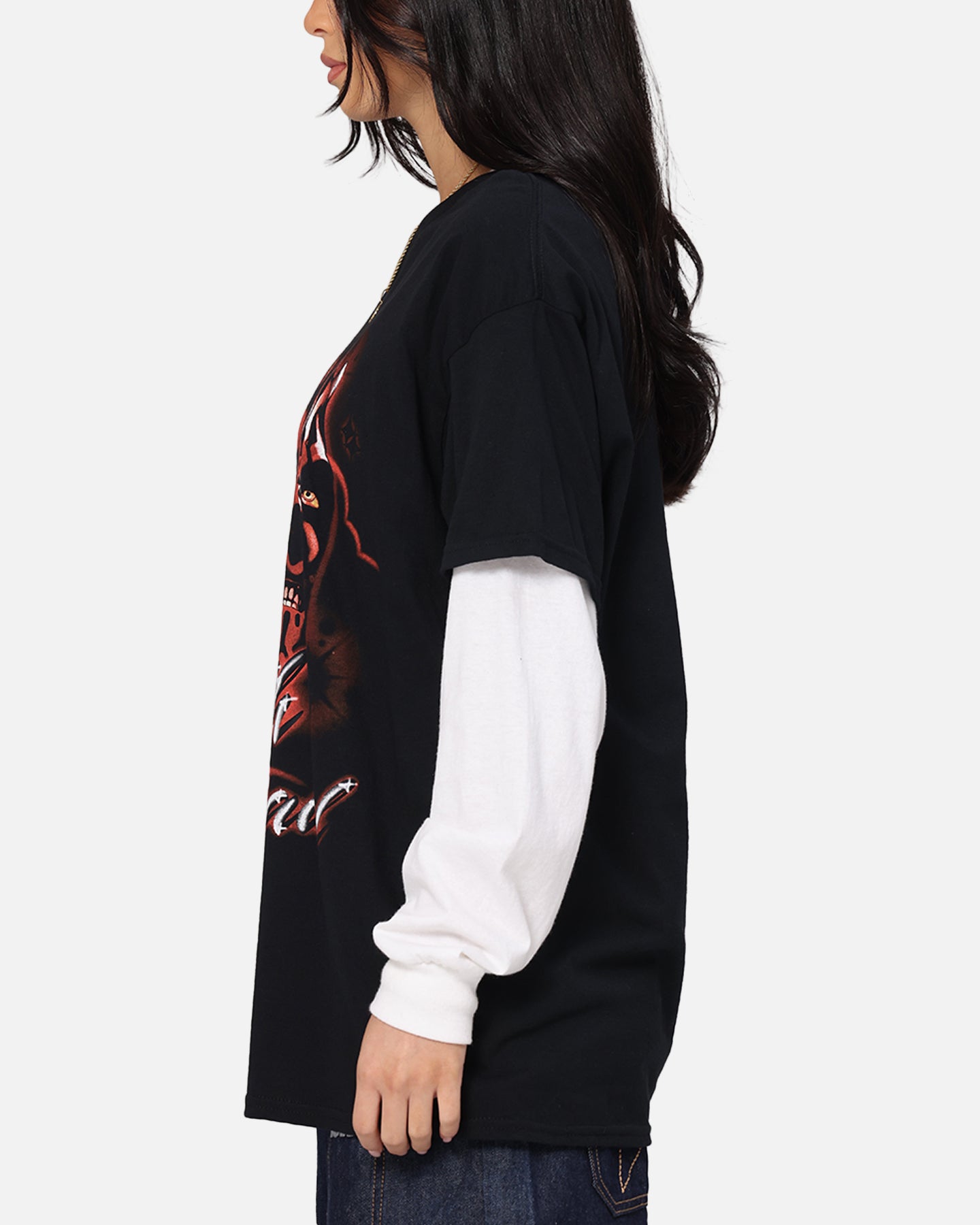 Goat Crew Star Wars Darth Maul Airbrush T-Shirt Black、mySite、zt4zffjzw