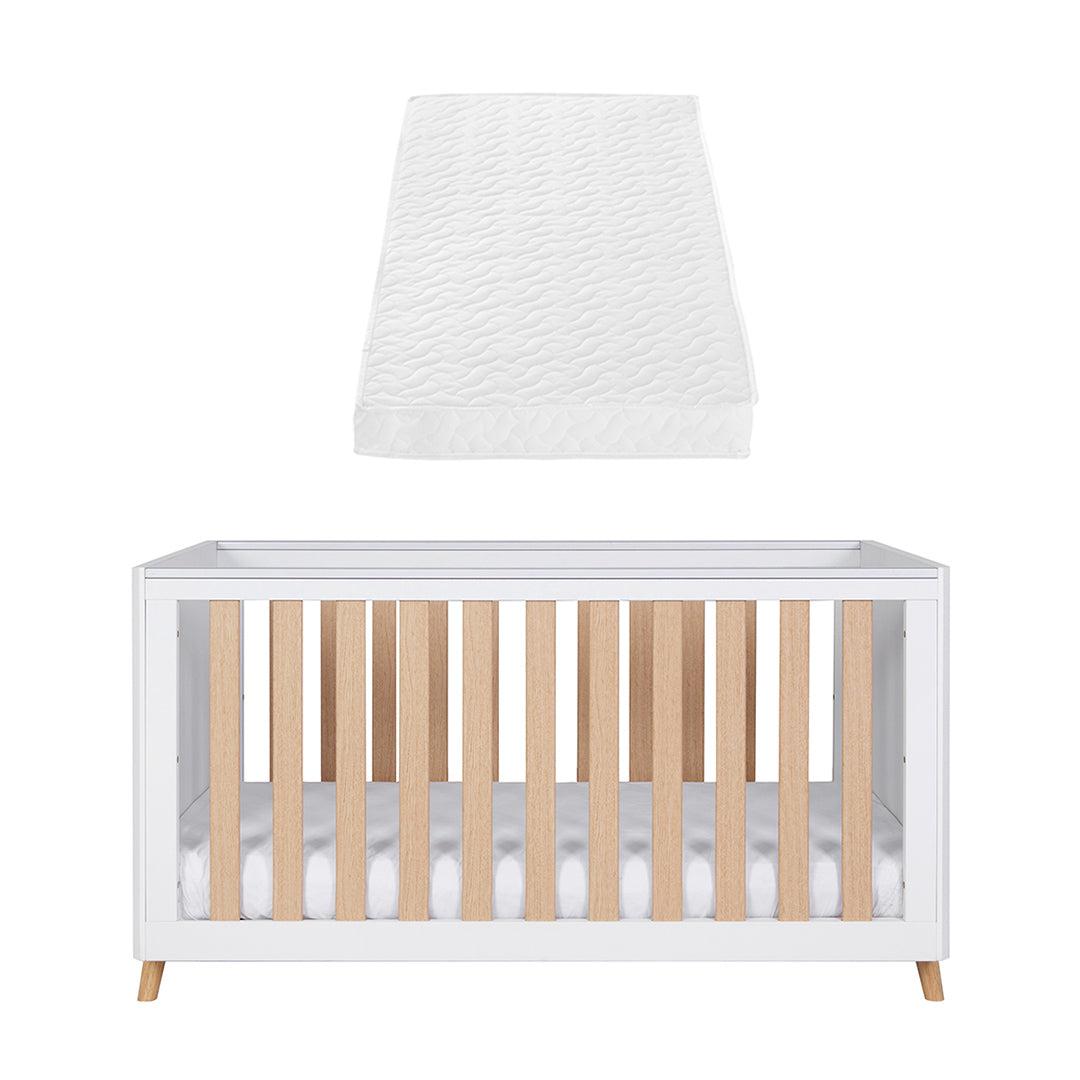  Tutti Bambini Fika Cot Bed - White/Light Oak、mySite、merchandisen