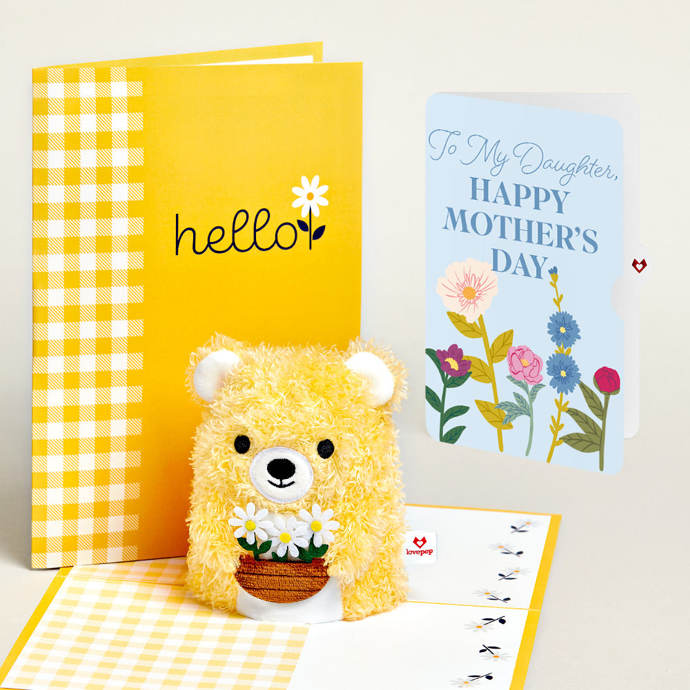 Daisy Greetings Mother's Day Plushpop Card and Sentiment Set for Daughter、mySite、solidvoid