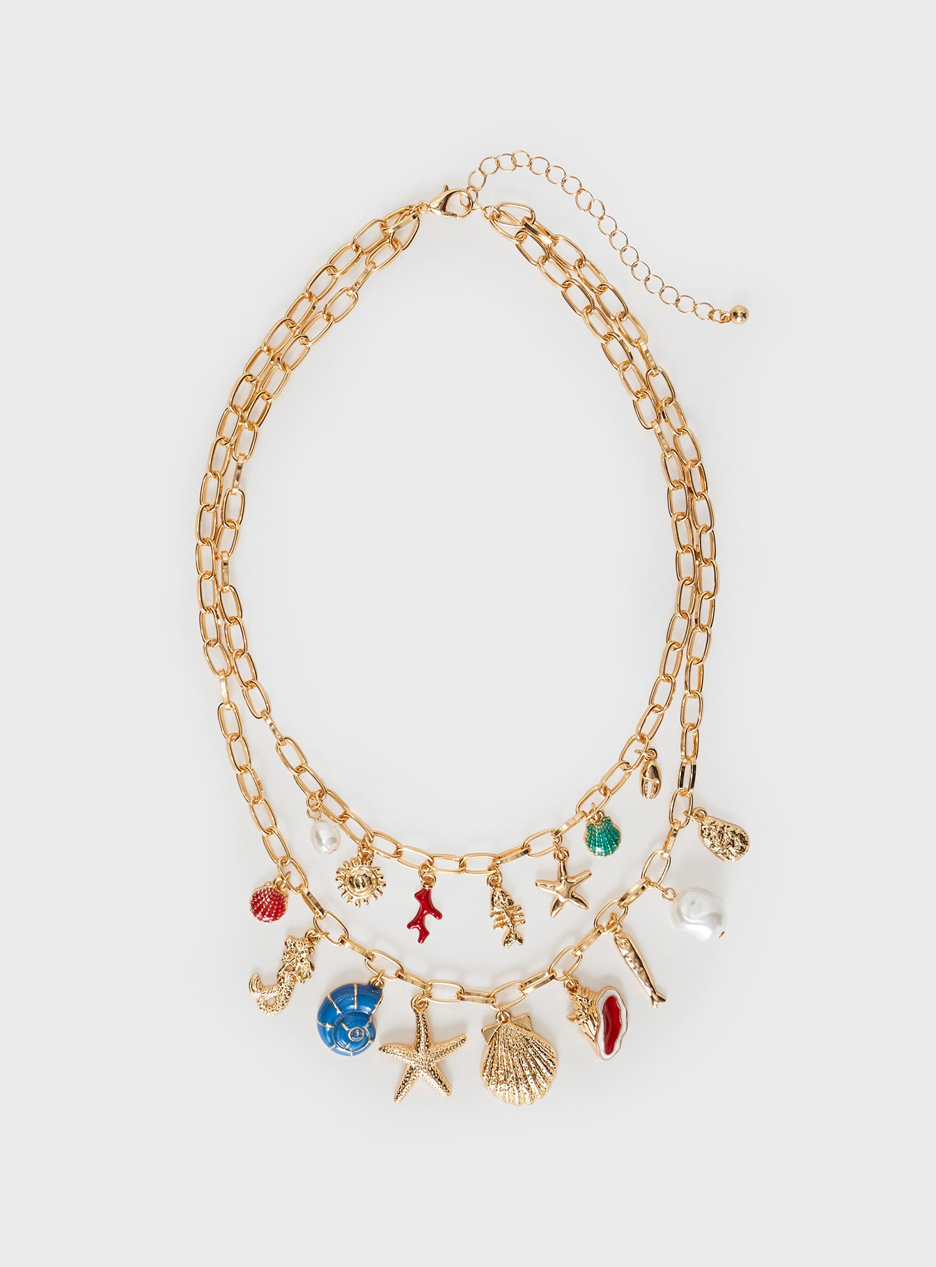 Sealife Charm Necklace Gold、mySite、solidvoid