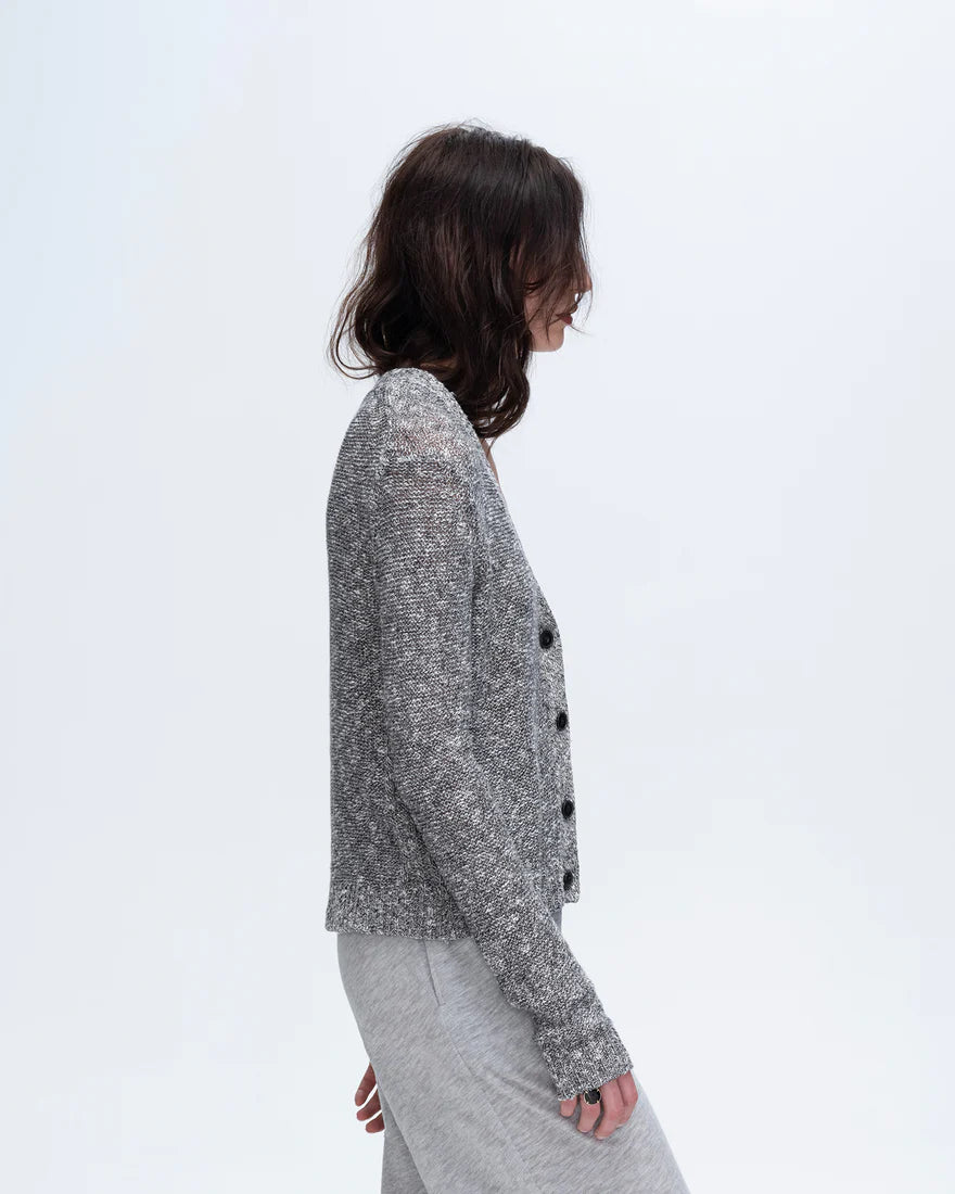 ATM Cotton Blend Rib Detail Cardigan、mySite、noshort