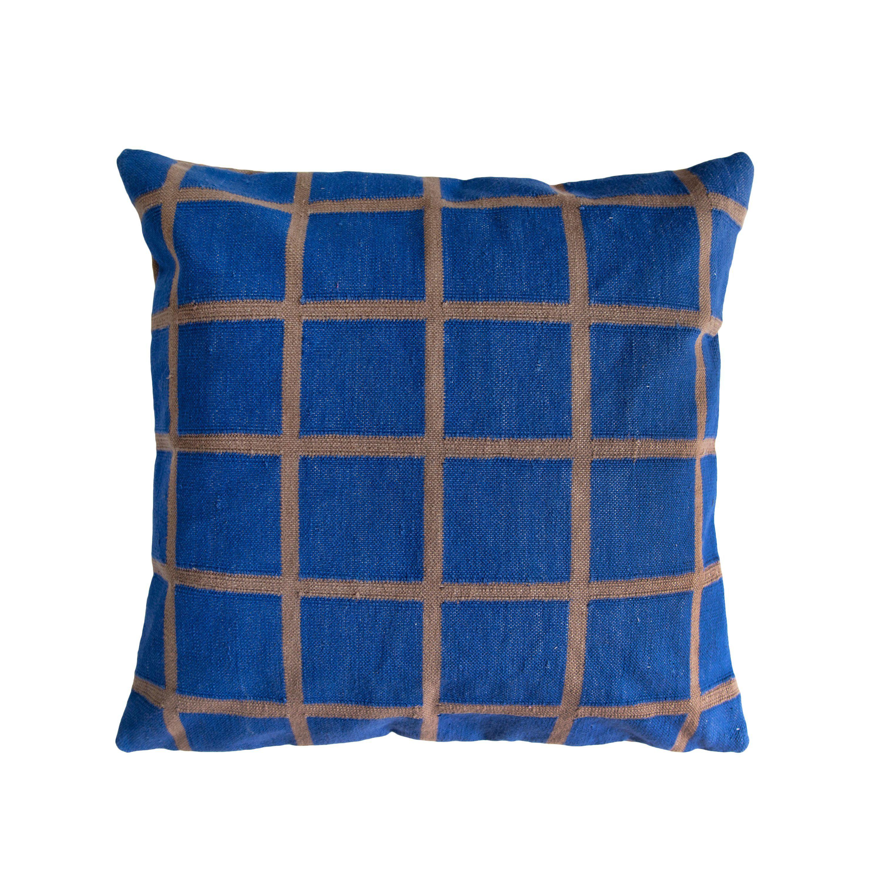 Grid Pillow Reversible Blue and Grey、mySite、gigharbornorthrealestate