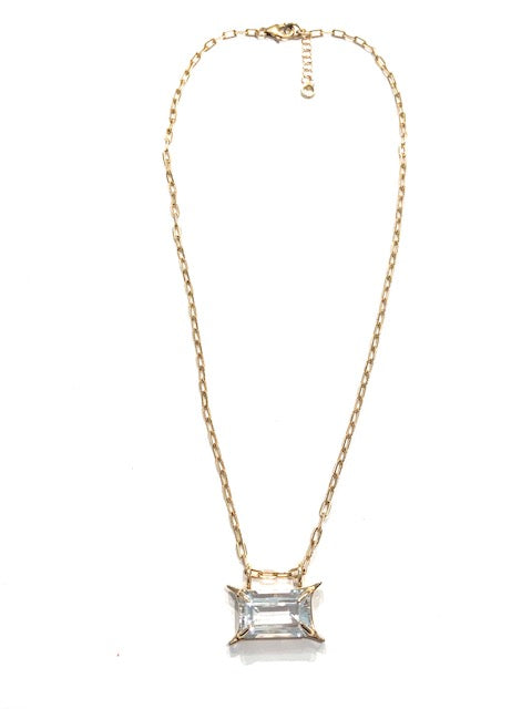 Erin Steele Jewelry Large White Topaz 14k Gold Pendant、mySite、noshort