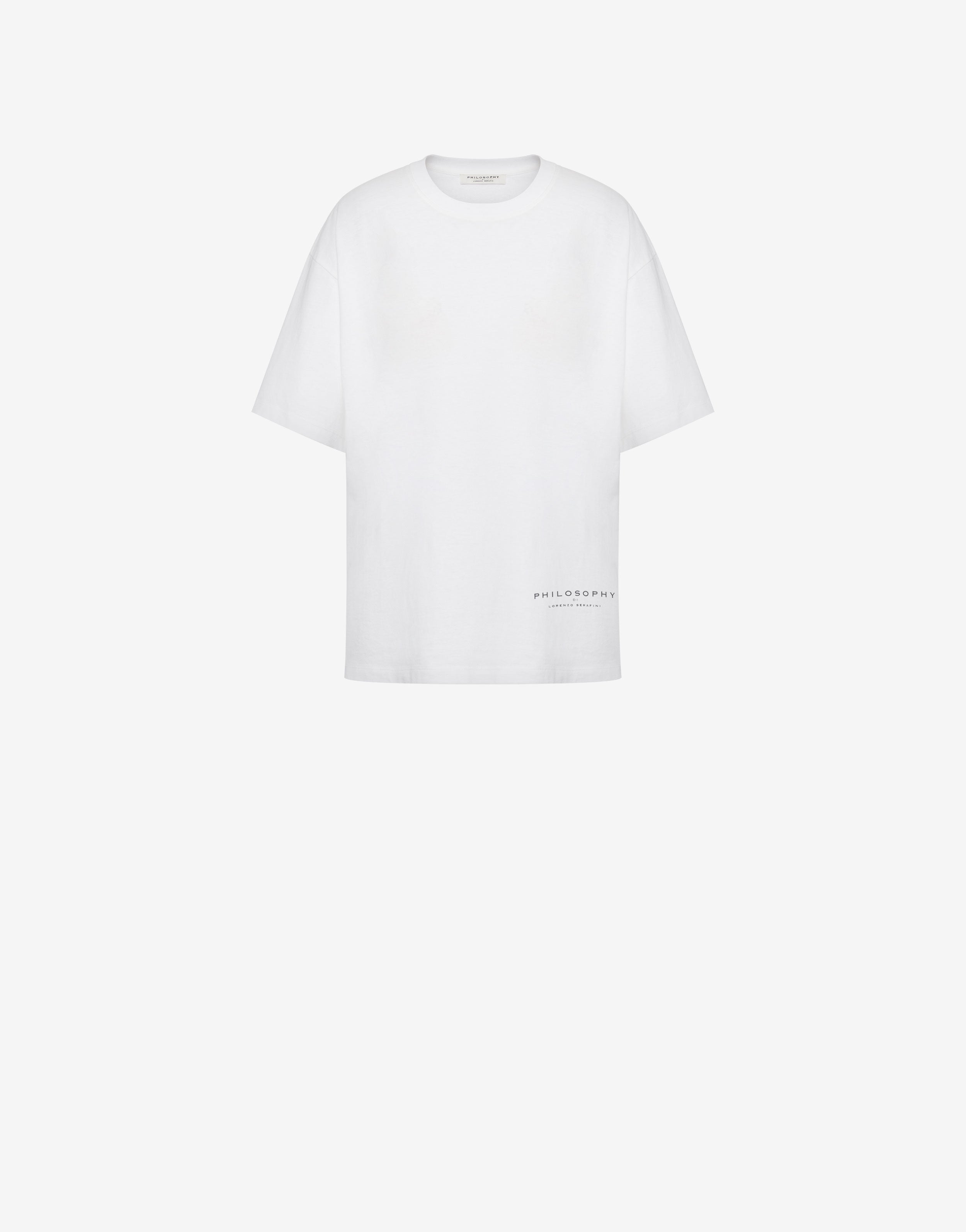 T-shirt in cotone organico con logo、mySite、aoinhome