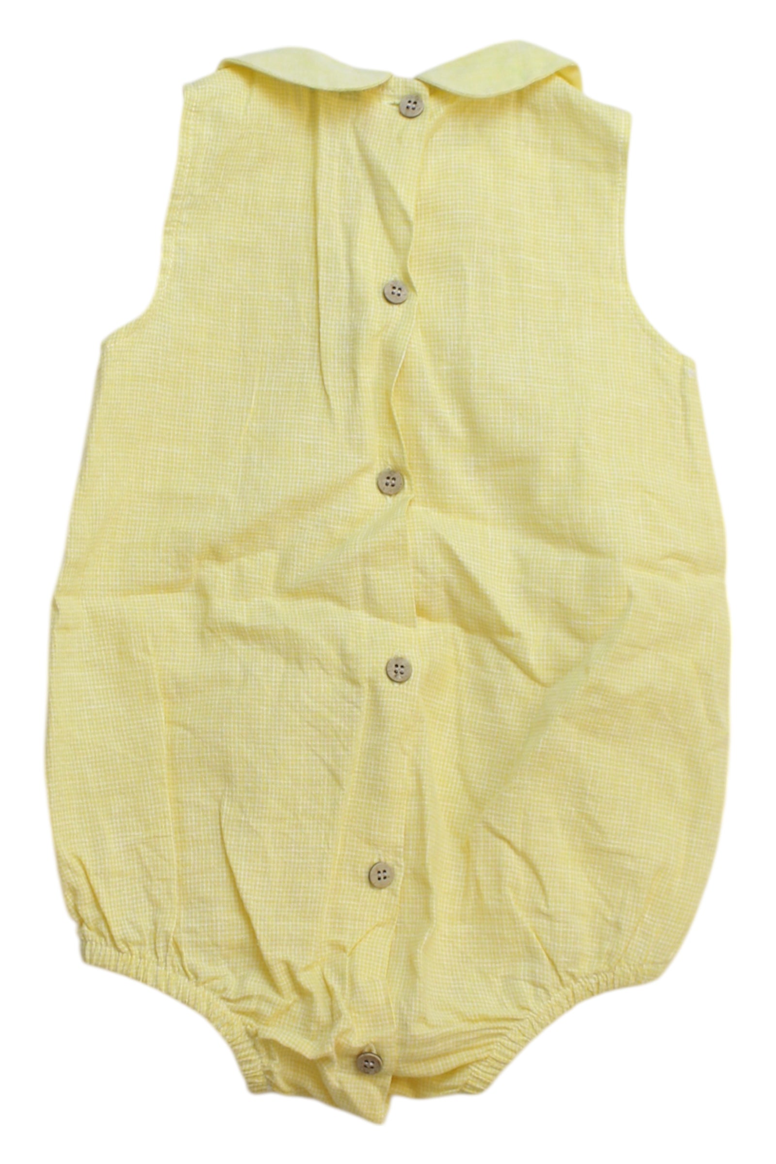 Babidu Peter Pan Collar Linen Romper 12-18M、mySite、g9winljtr
