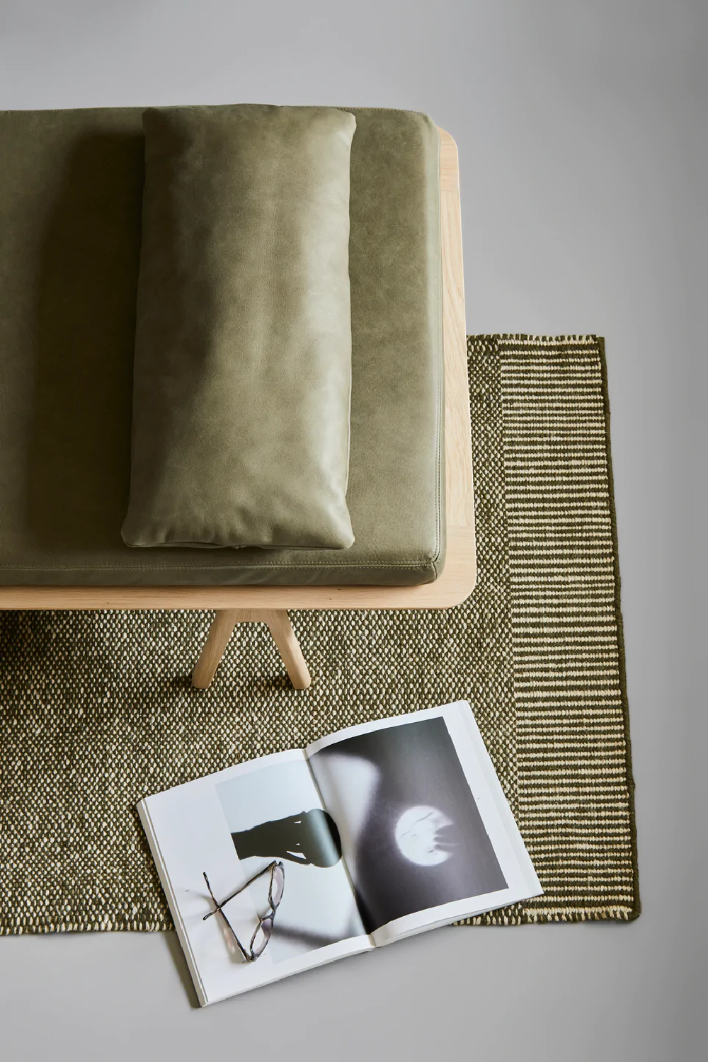 Green Woven Area Rug | WOUD Rombo、mySite、neckold