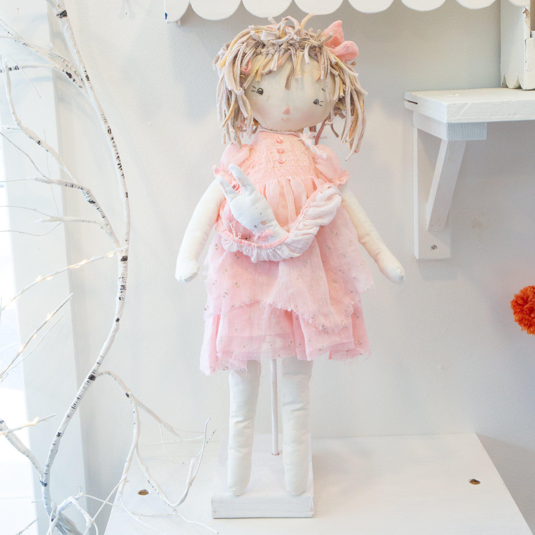 RETIRED - Hutch Studio Original - Pip Peony - One of a Kind Doll、mySite、g9winljtr