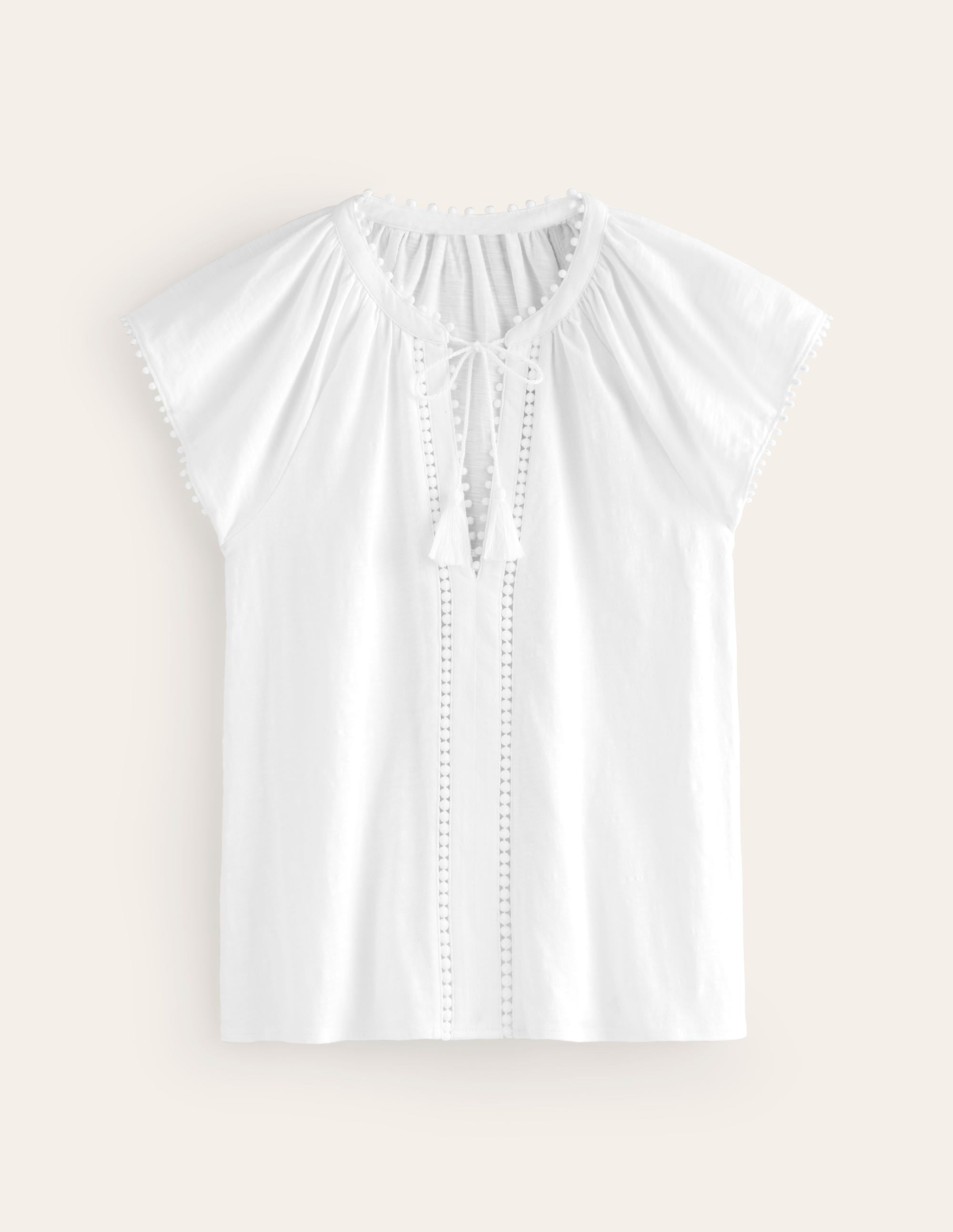  Millie Trim Detail Top-White、mySite、ashleygrahame
