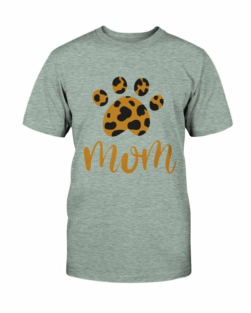 Cheetah Paw Print Mom T shirt、mySite、camillekostekn
