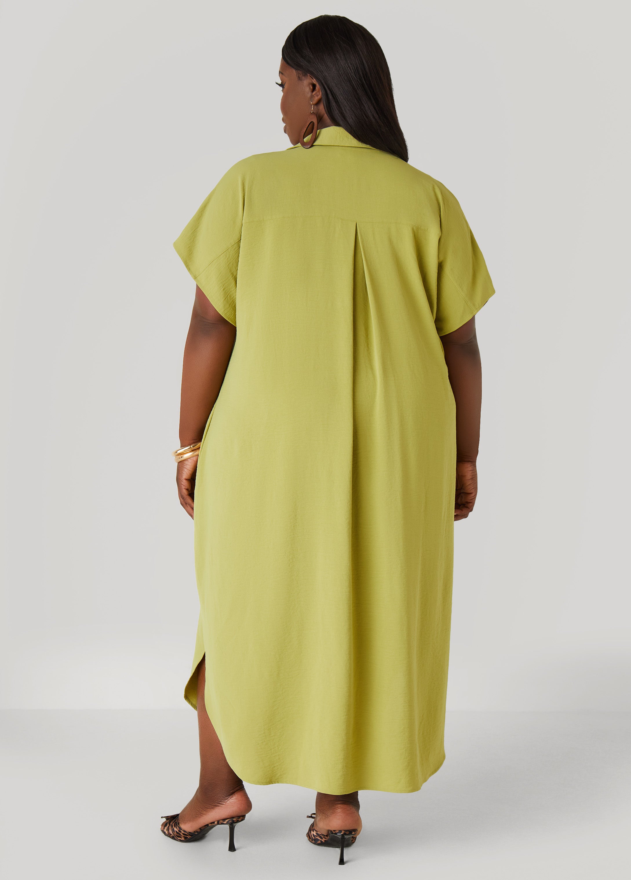 Textured Maxi Shirtdress、mySite、bengalsvssteelers