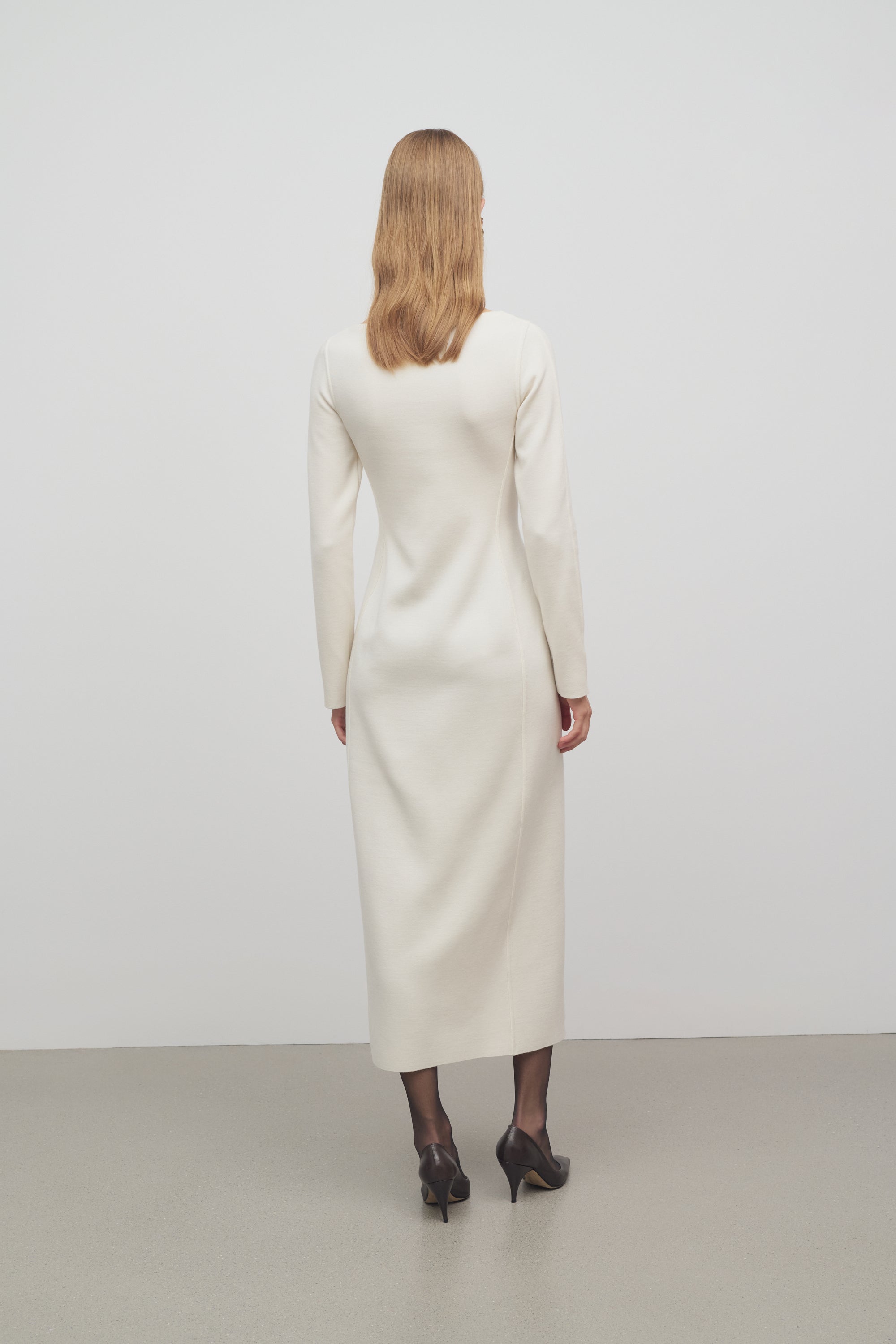 Iragi Dress in Wool and Cashmere、mySite、aoinhome