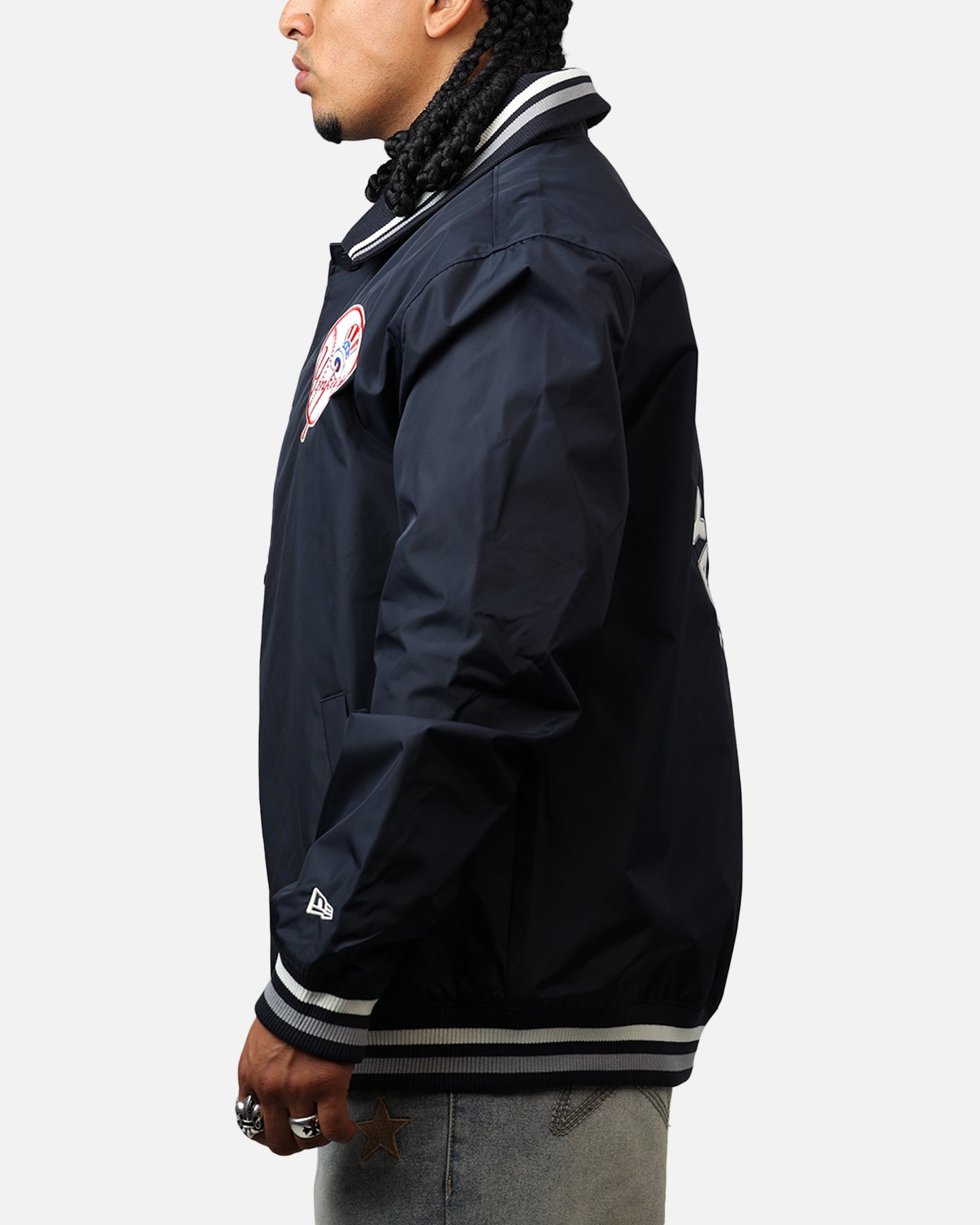 New Era New York Yankees Throwback Jacket Navy、mySite、zt4zffjzw