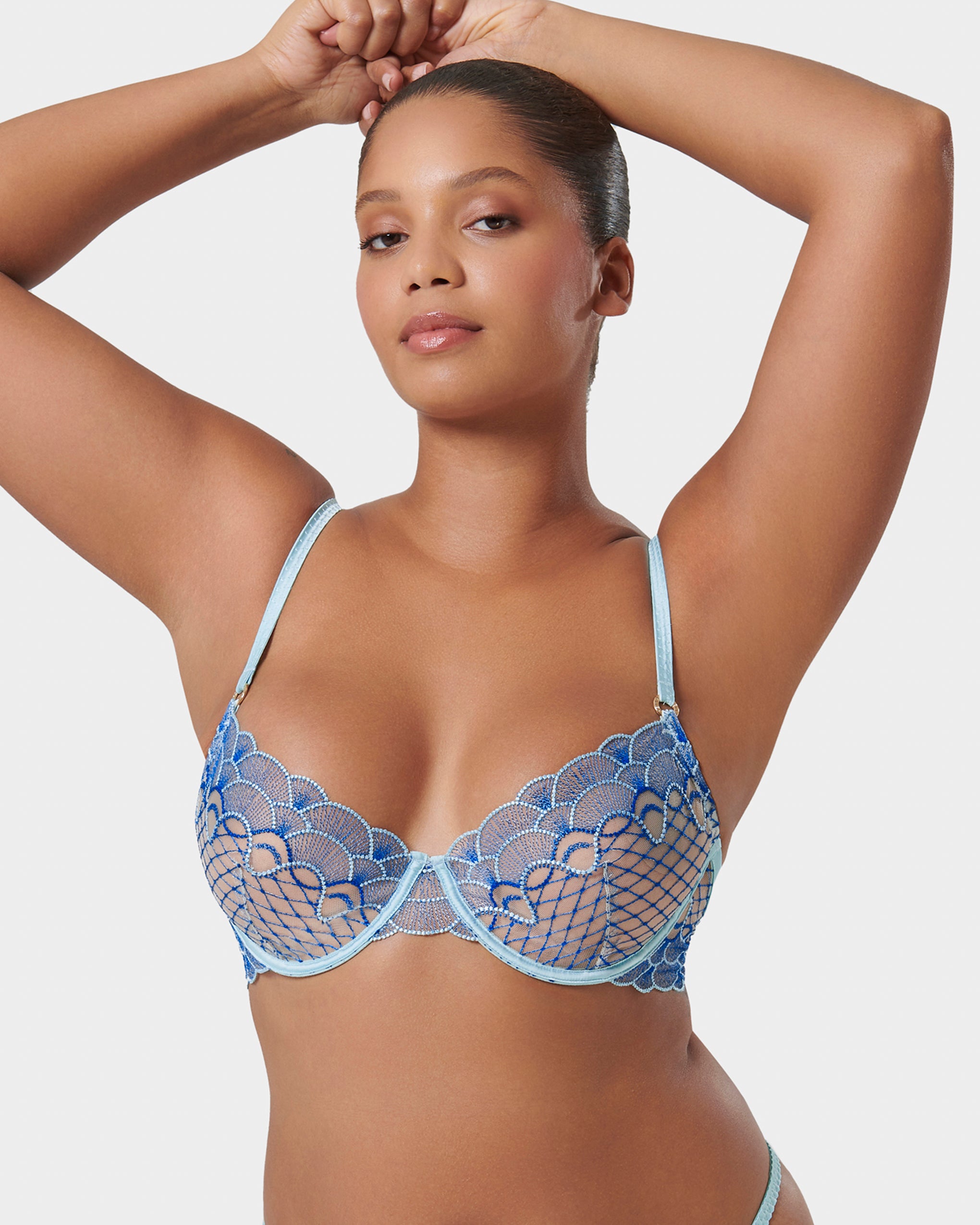 Elina Wired Bra Egyptian Blue/Island Paradise Blue/Sheer、mySite、bengalsvssteelers